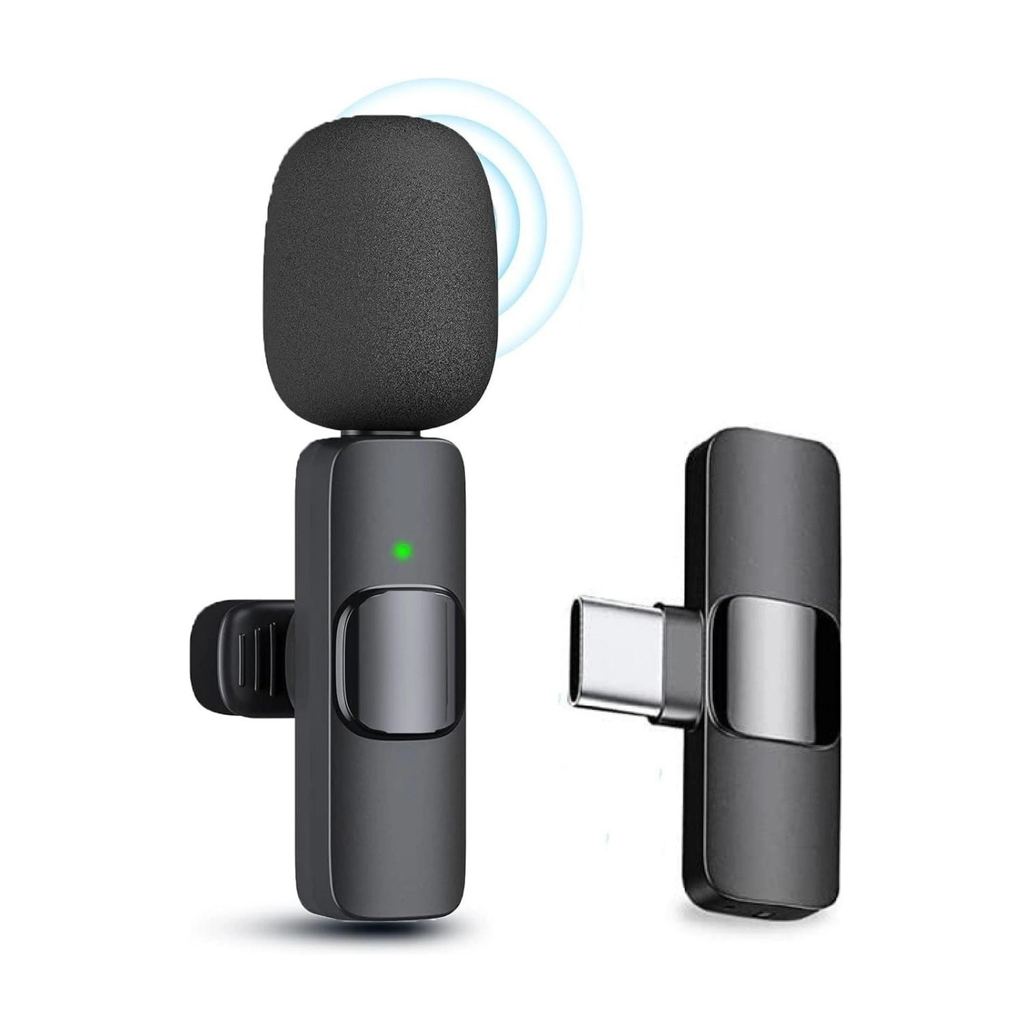 BORNTOGLOW K8 Mini Wireless Lavalier Collar Microphone Plug & Play FOR YouTube, Reels B264 Microphone - Image 1