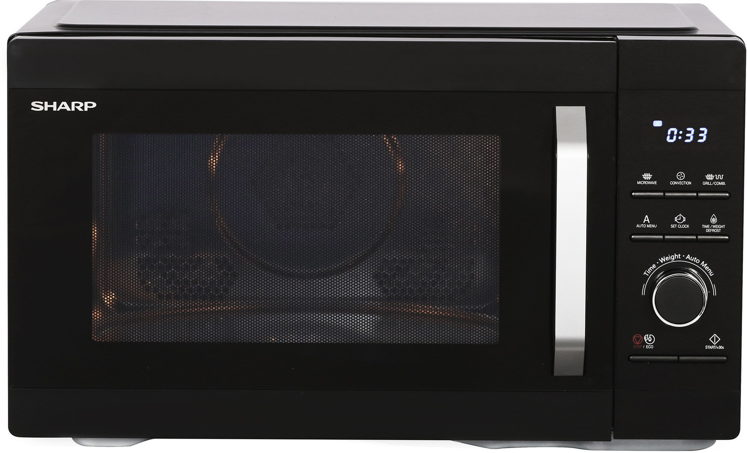 Image of Sharp 29 L Convection & Grill Microwave Oven (R929KNK, Black)