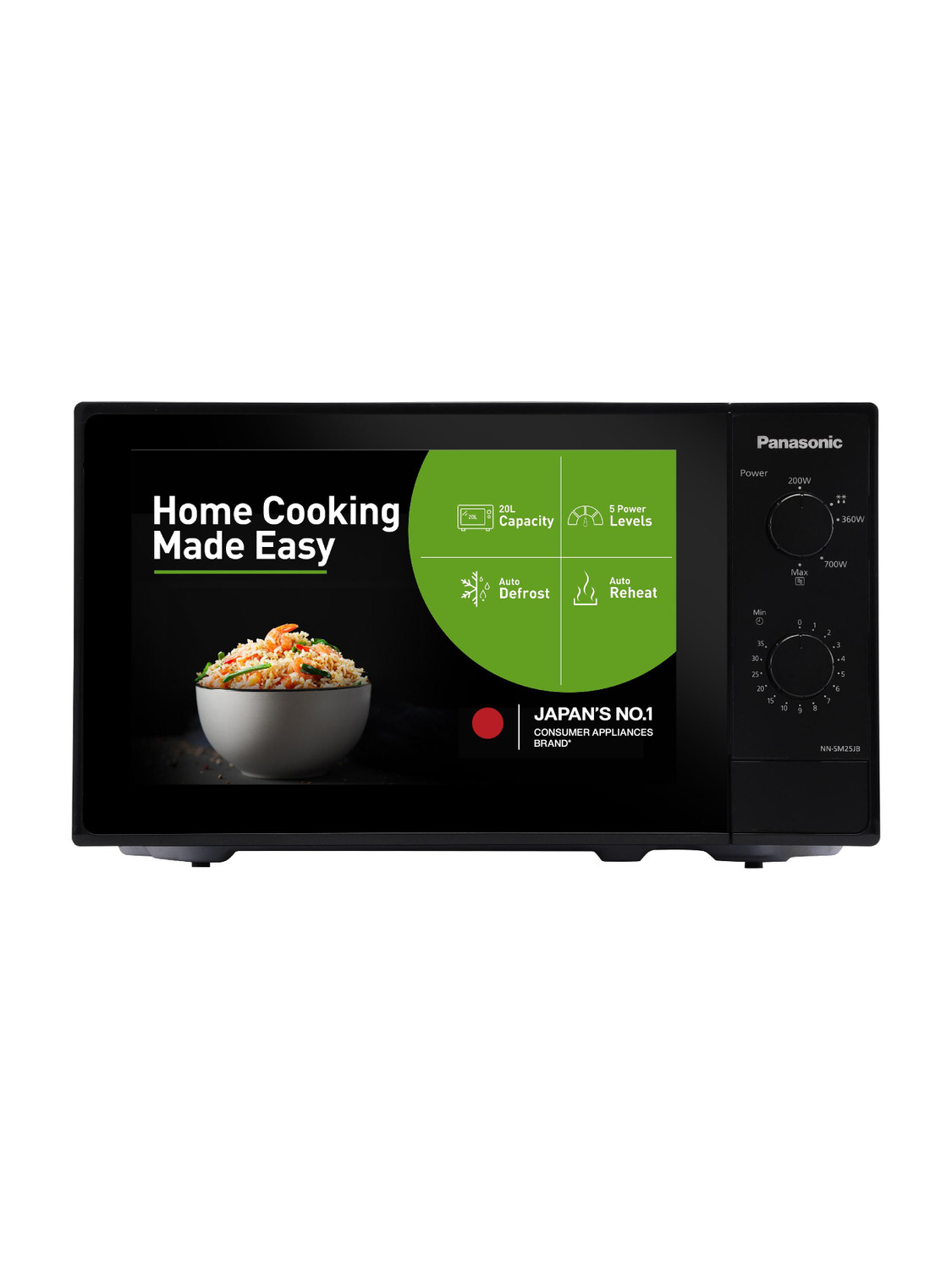 Flipkart.com | Panasonic 20 L Epoxy Gray Cavity Coating, Auto Cook Recipes Solo Microwave Oven -  Solo