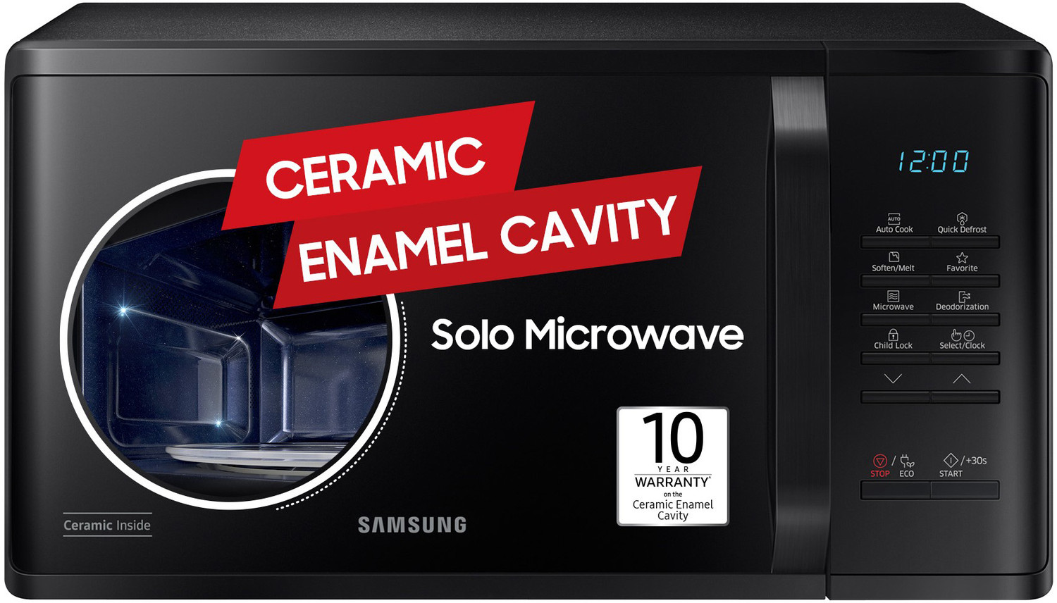 Image of Sharp 25 L Convection & Grill Microwave Oven (R625KNK, Black)