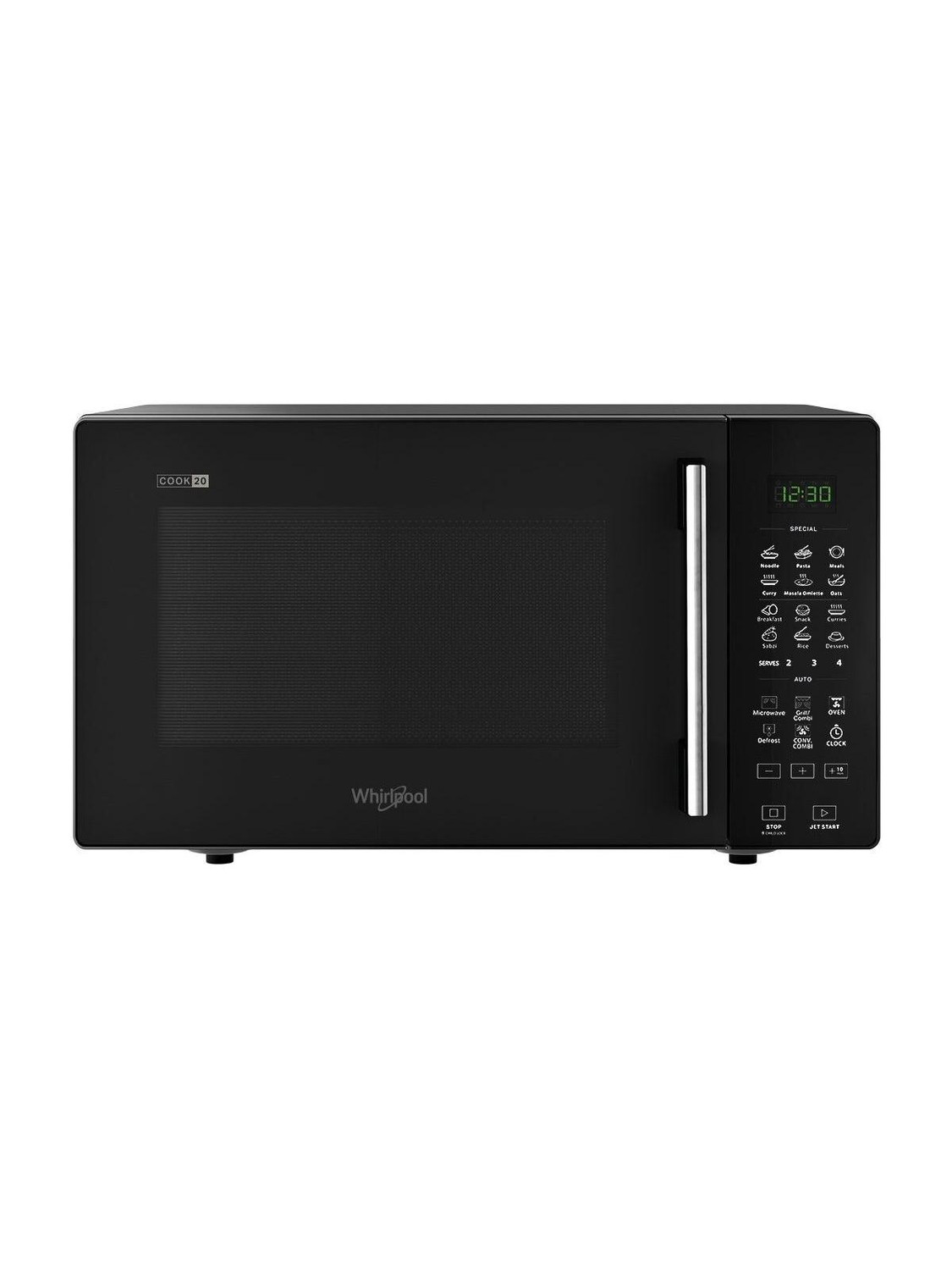 Whirlpool 20 L Smart fry with Zero Oil 6 Cooking Modes 118 AutoCook Menus Defrorst Convection Microwave Oven