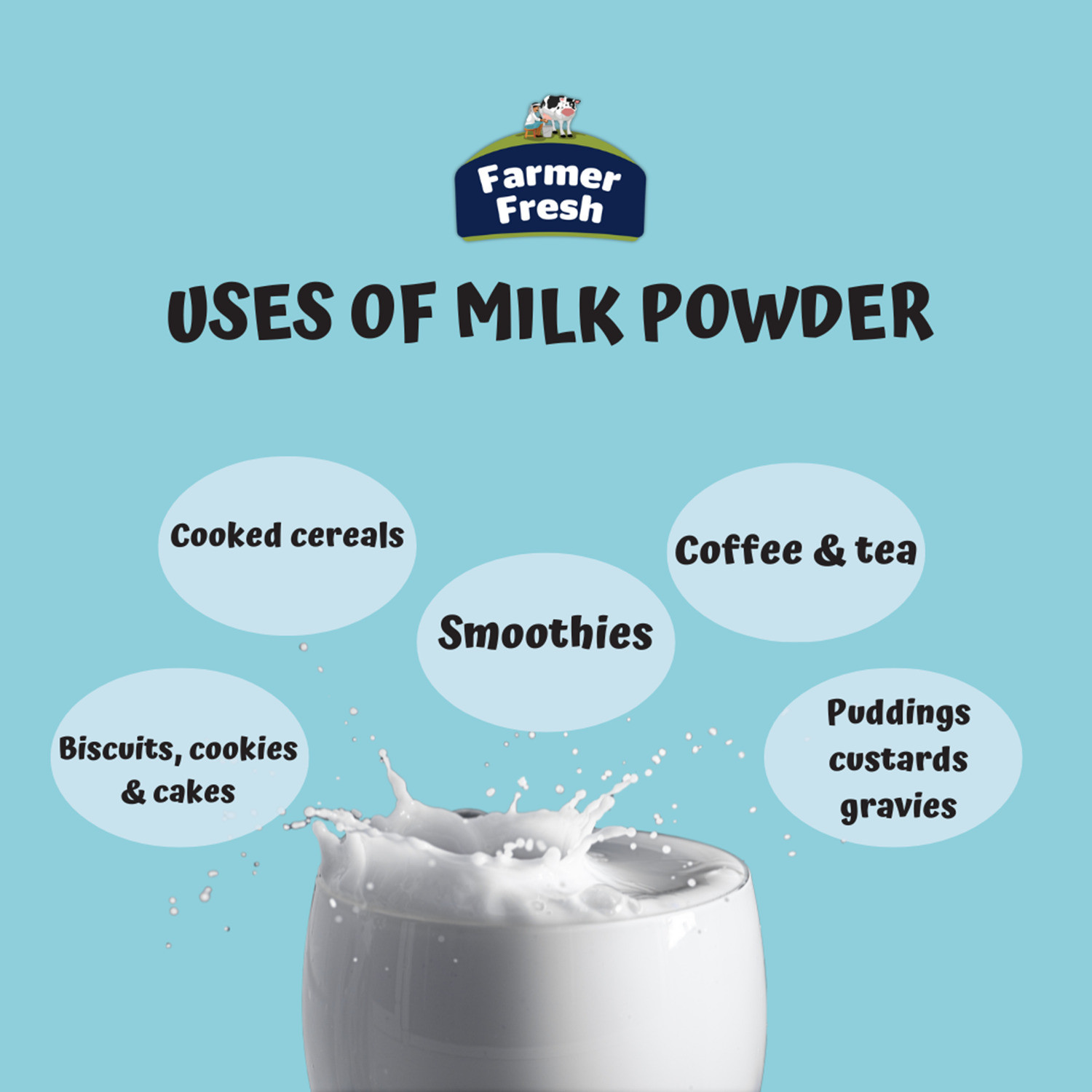 Image of Farmer Fresh Skimmed 1 KG Skimmed Milk Powder (1 kg)