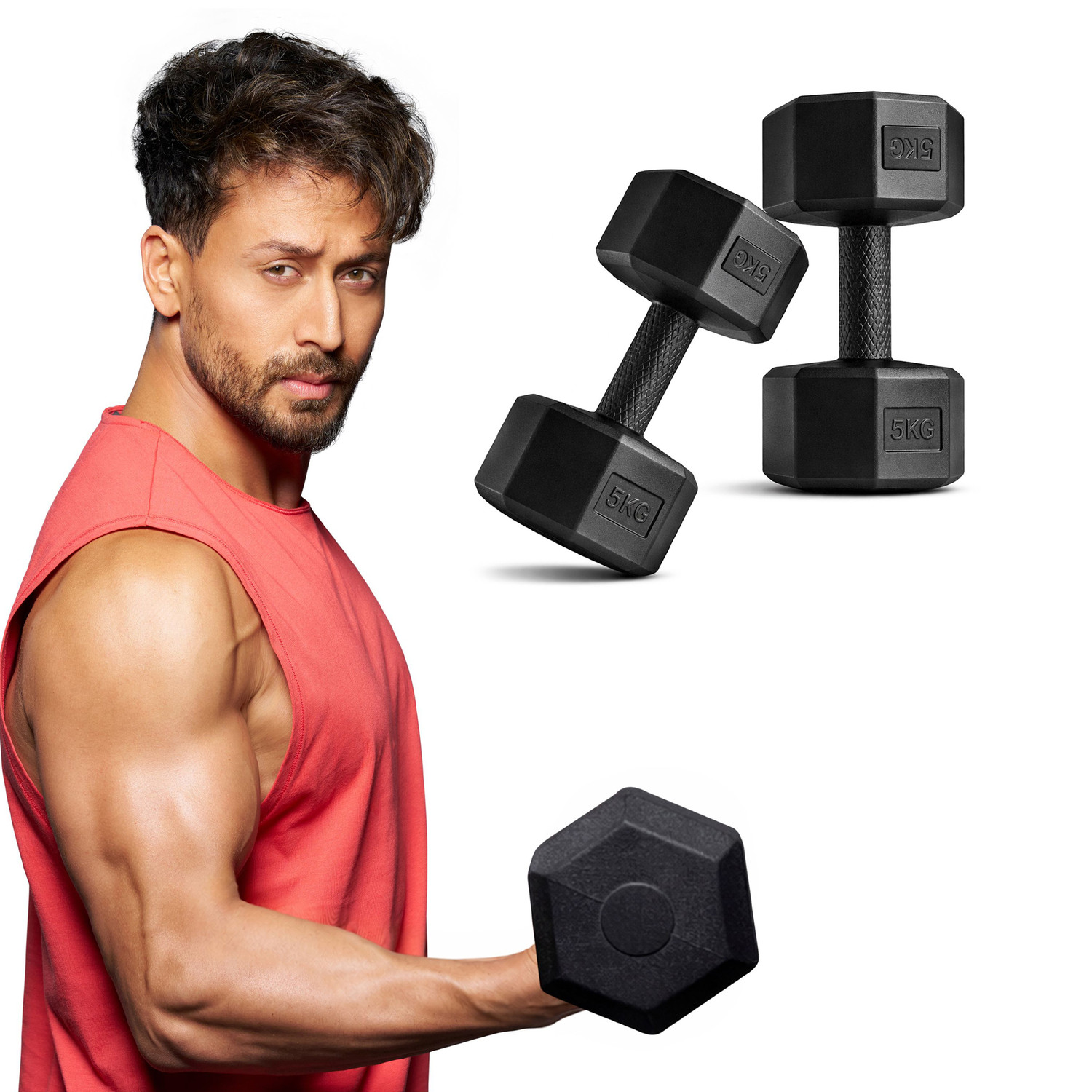 Image of Adrenex 3-in-1 Convertible Dumbbells - Home Fitness Strength Kit Adjustable Dumbbell (30 kg)
