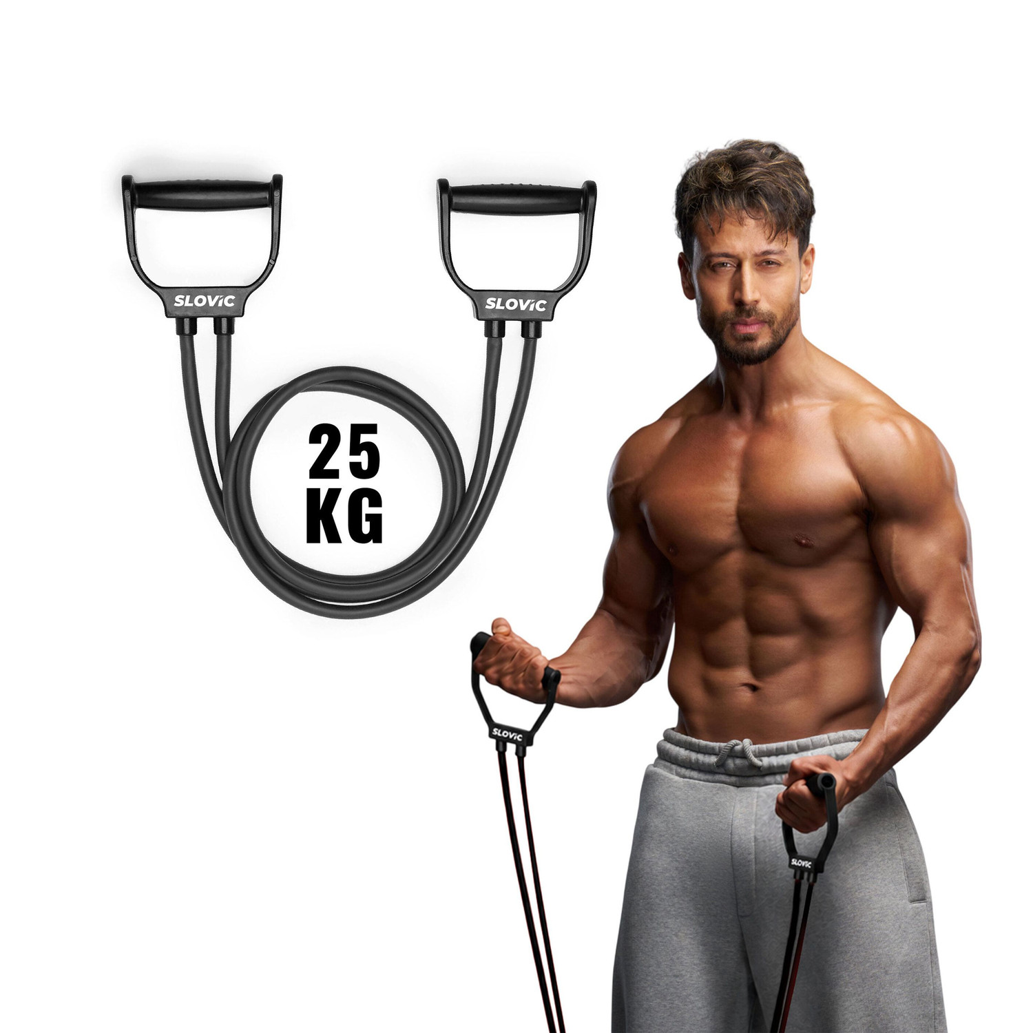 SLOVIC Exercise & Stretching Resistance Band Set - Image 6