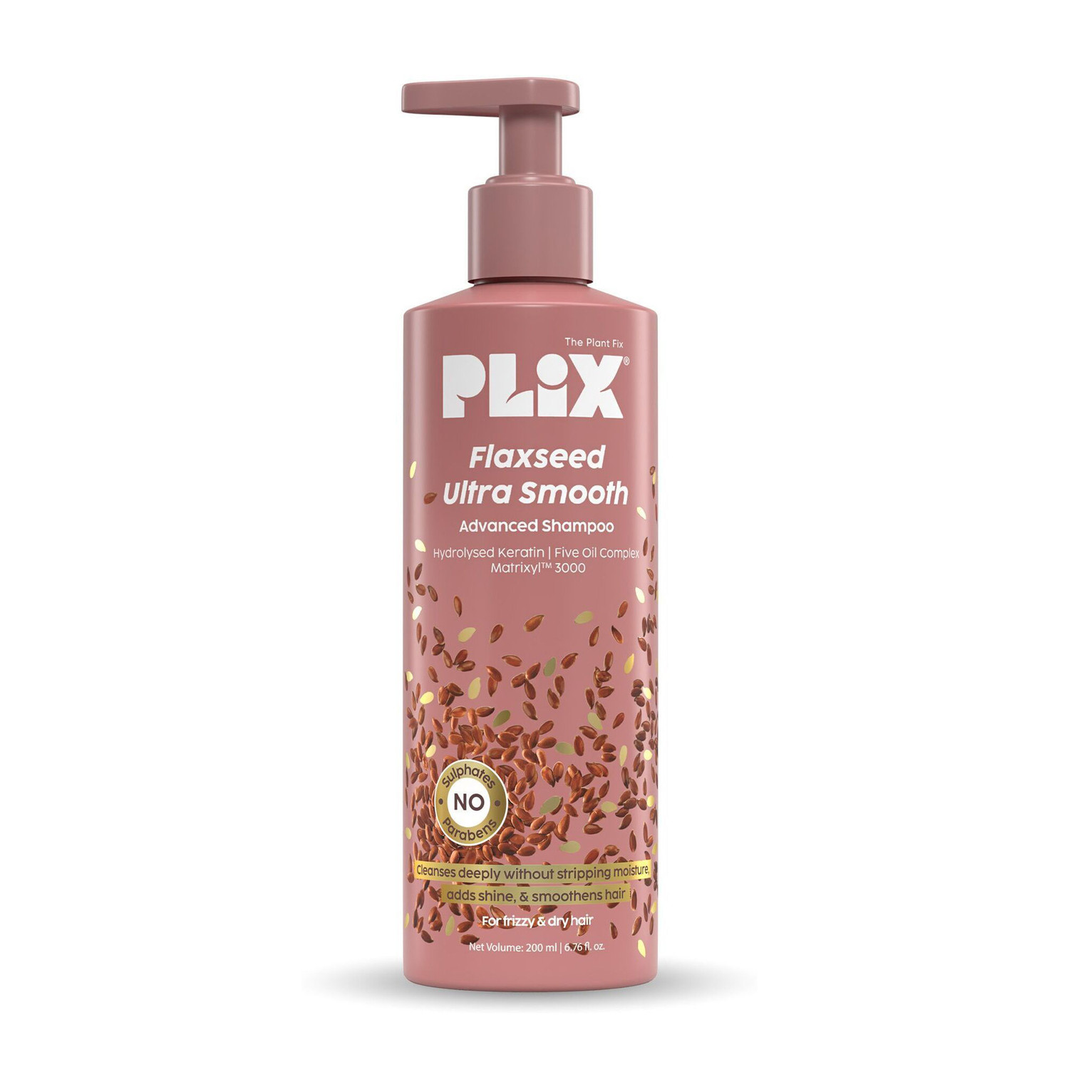 The Plant Fix Plix Flaxseed Ultrasmooth Shampoo 200ml - Image 1