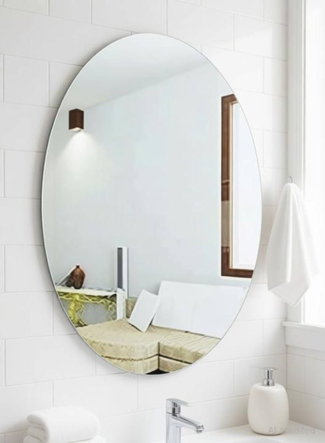 Image of kendra 52364 Bathroom Mirror (Round)