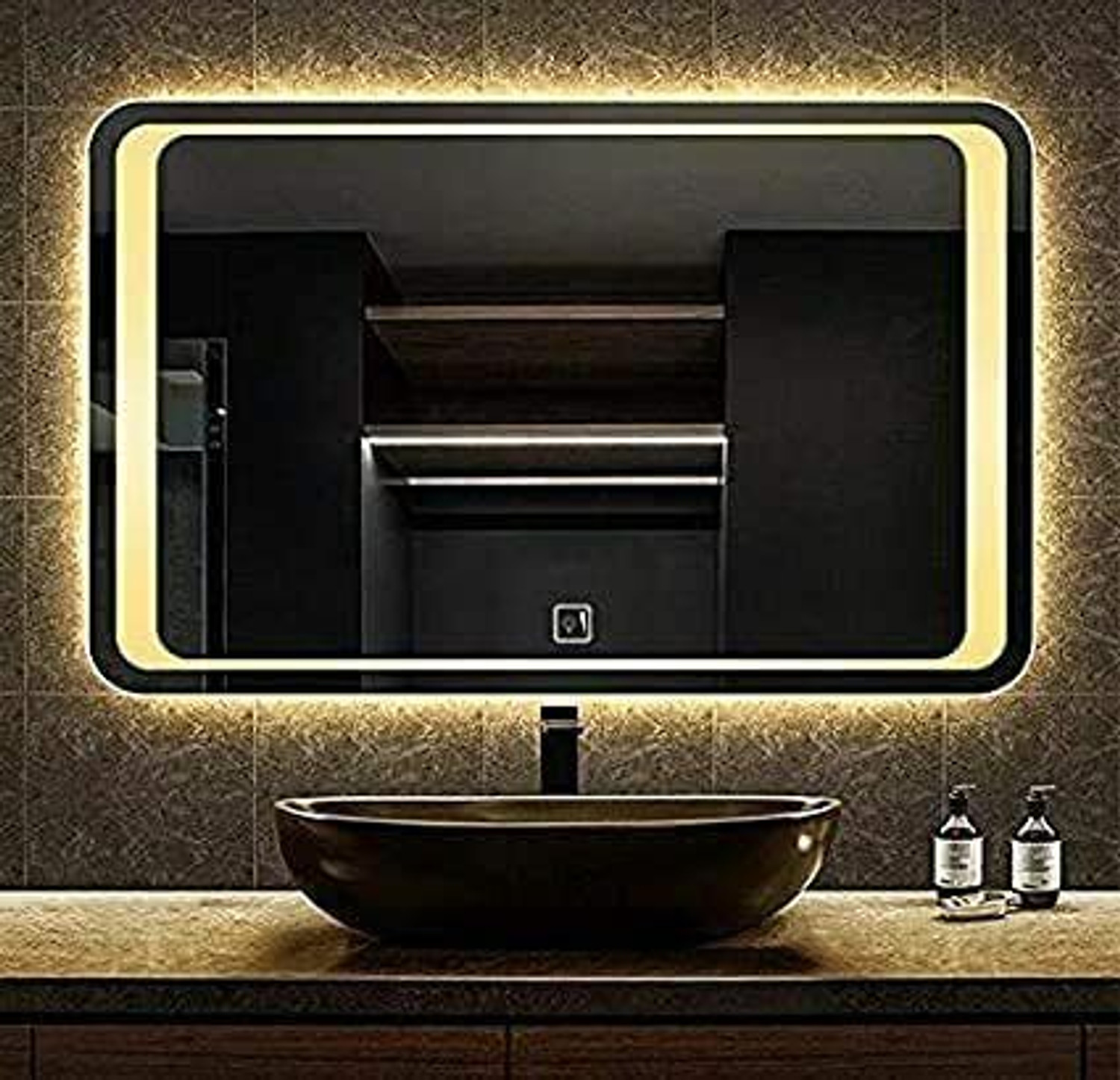 PRINCE ART 18x24 Inch LED Wall Mirror - Image 6