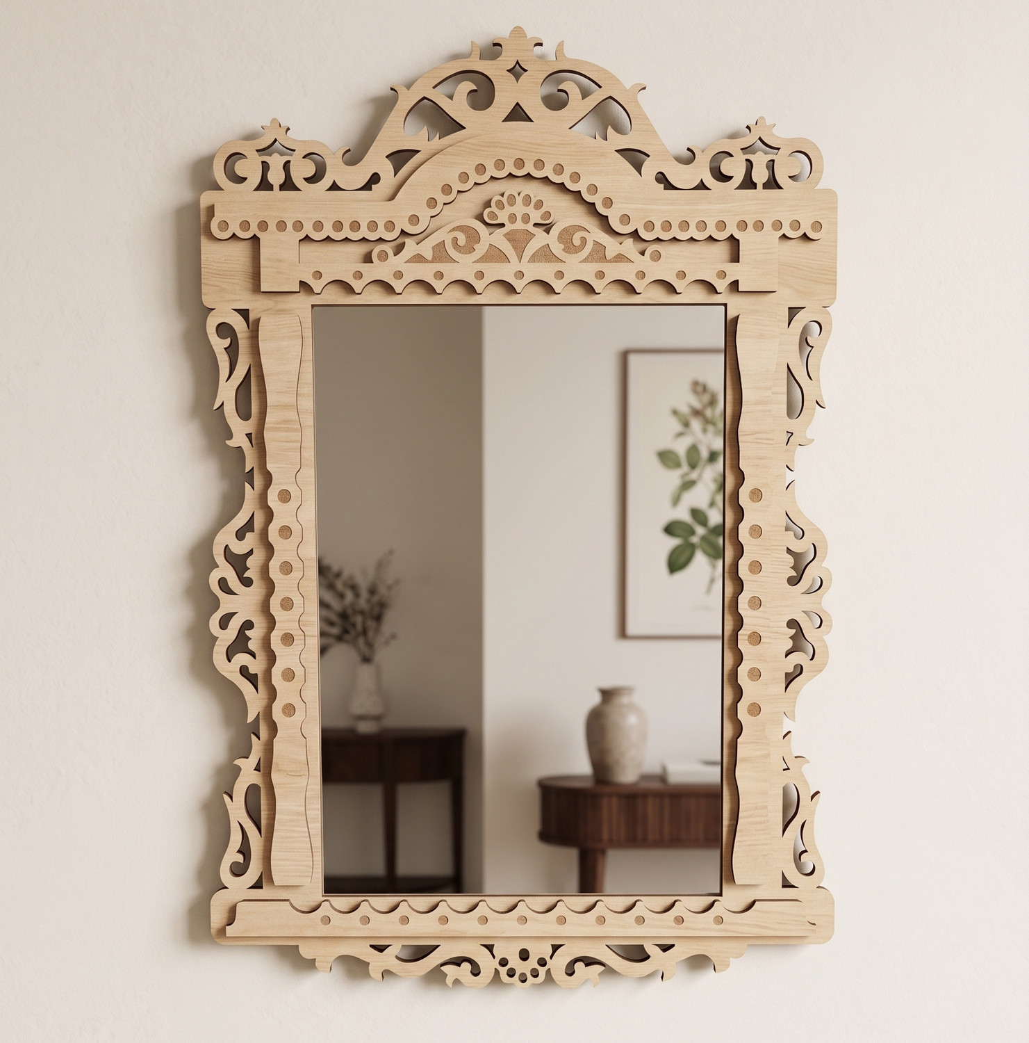 Image of The Ikea Full length Gold Mirror Decorative Mirror (Designer)