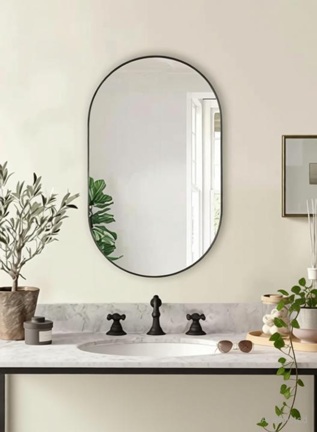 Image of kendra 52364 Bathroom Mirror (Round)