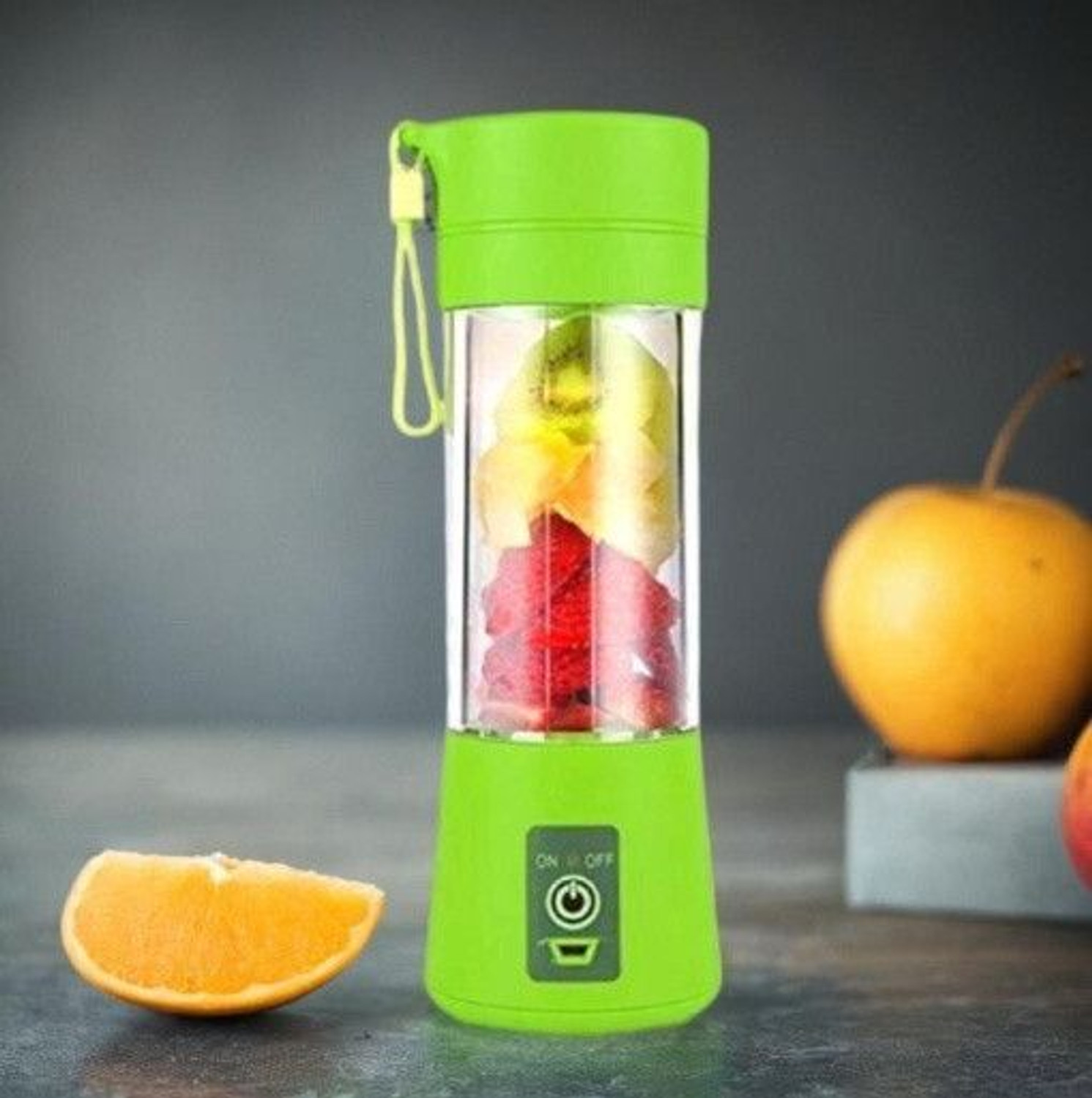 Image of APNA STORE Electric Fruit Juicer Maker USB Rechargeable Mini Juicer Mixer GrinderLJ126 350 W Juicer Mixer Grinder (Electric Fruit Juicer Maker USB Rechargeable Mini Juicer Mixer GrinderLJ126 | 1 Jar | Multicolor)