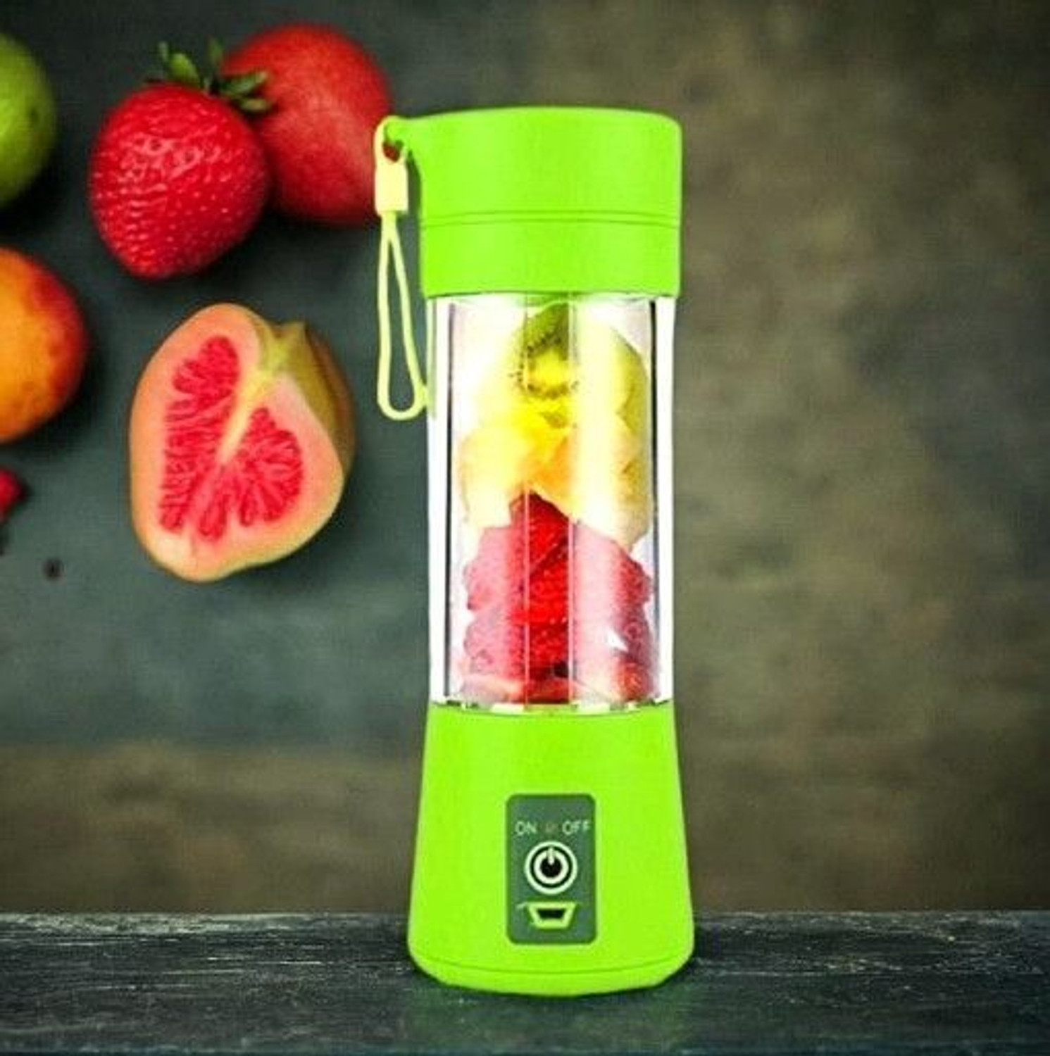 Image of APNA STORE Electric Fruit Juicer Maker USB Rechargeable Mini Juicer Mixer GrinderLD283 350 W Juicer Mixer Grinder (Electric Fruit Juicer Maker USB Rechargeable Mini Juicer Mixer GrinderLD283 | 1 Jar | Multicolor)