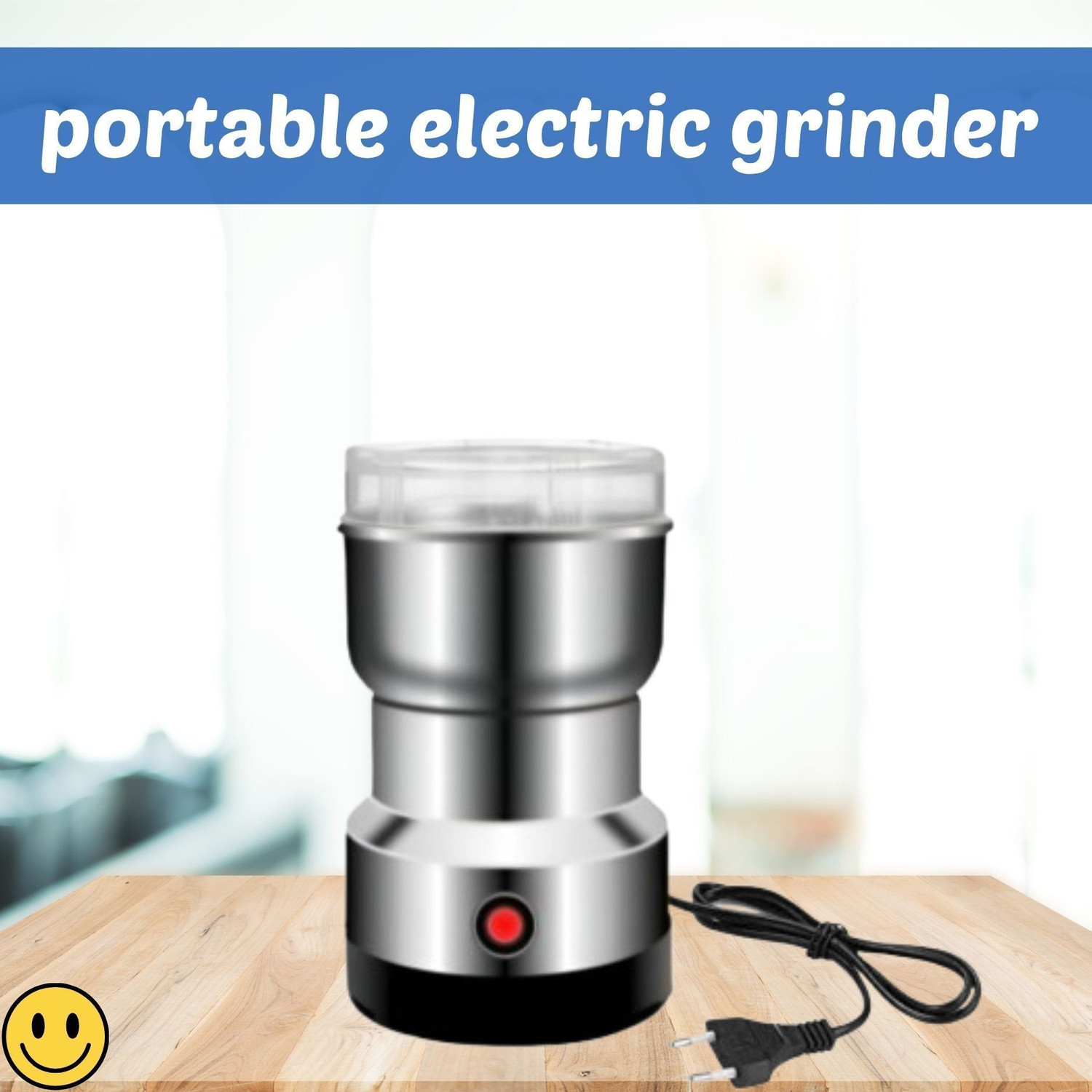 Image of HARIS STORE Grinder 1 200 W Juicer Mixer Grinder (Mini Mixer Grinder & Coffee Maker for Kitchen Masala, Onion, Garlic & FruitW332 | 1 Jar | Silver)