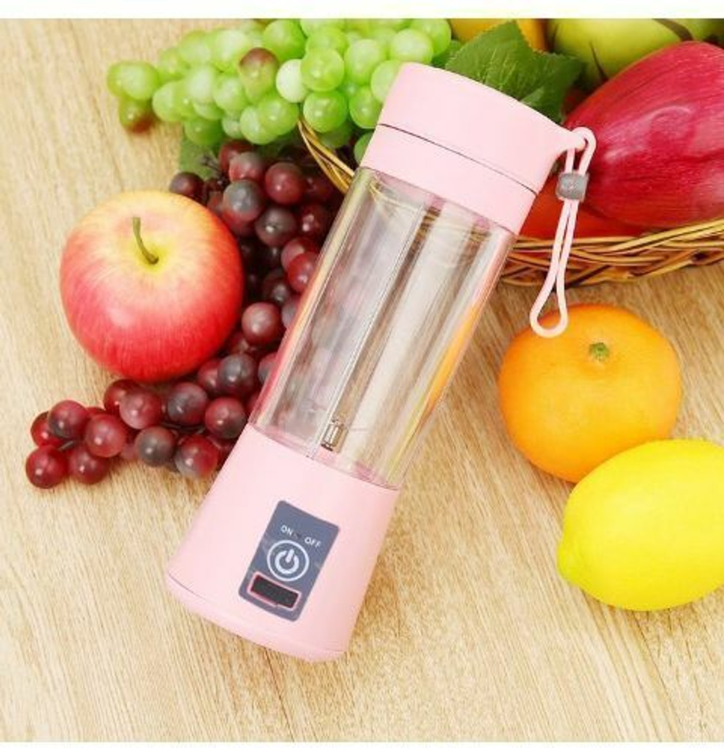 Image of APNA STORE Pro Fruit Juicer 200 W Juicer Mixer Grinder (MKN 958F Portable Electric Fruit Juicer Maker USB Rechargeable Mini Juicer | 1 Jar | Multicolor)