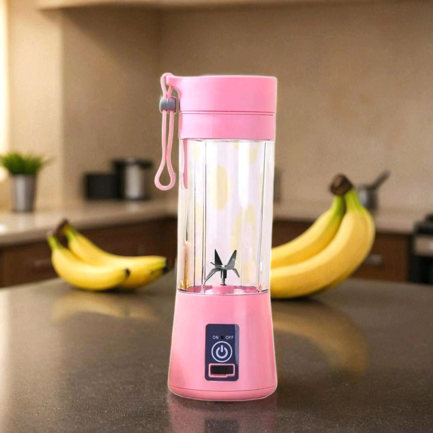 Image of APNA STORE Electric Fruit Juicer Maker USB Rechargeable Mini Juicer Mixer GrinderLJ126 350 W Juicer Mixer Grinder (Electric Fruit Juicer Maker USB Rechargeable Mini Juicer Mixer GrinderLJ126 | 1 Jar | Multicolor)