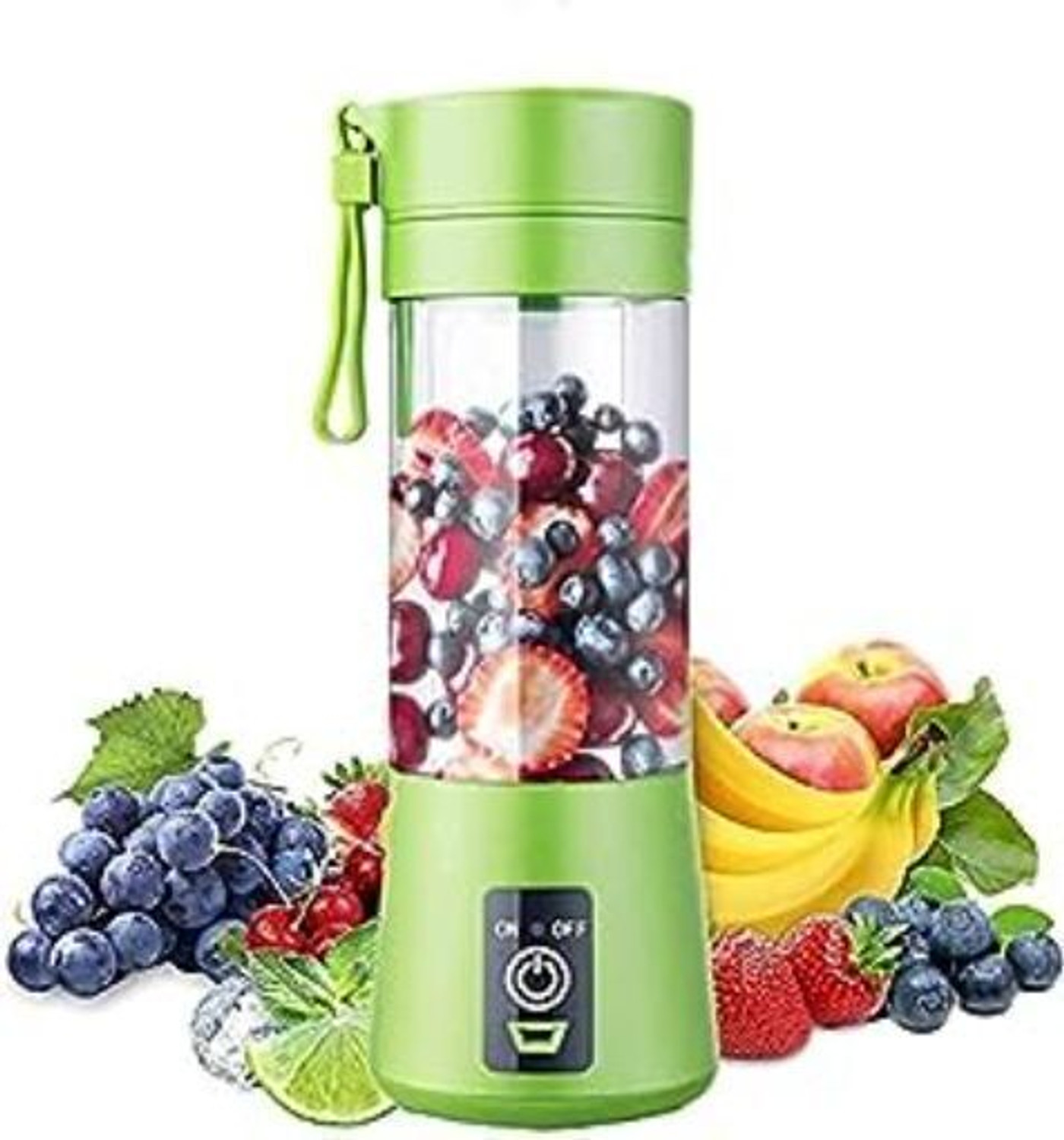 Image of APNA STORE Pro Fruit Juicer 200 W Juicer Mixer Grinder (Maker Juicer Rechargeable Juicer Bottle with 6 Blades | 1 Jar | Multicolor)