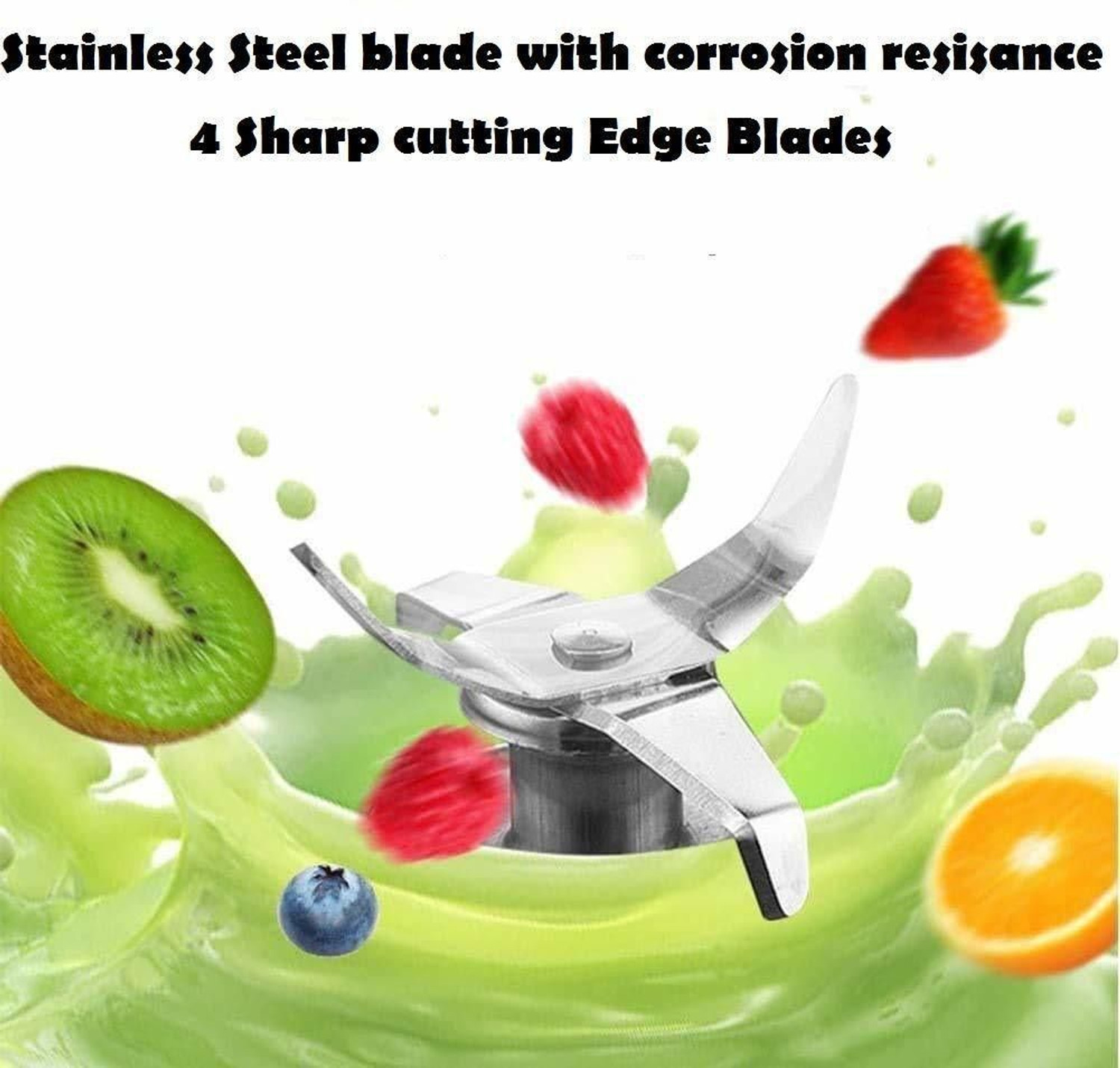 Image of princemarkett Pro Fruit Juicer 200 W Juicer Mixer Grinder (IIX-833-MK-USB Electric Vegetable And Fruit Juicer (4 BLADE) | 1 Jar | Multicolor)