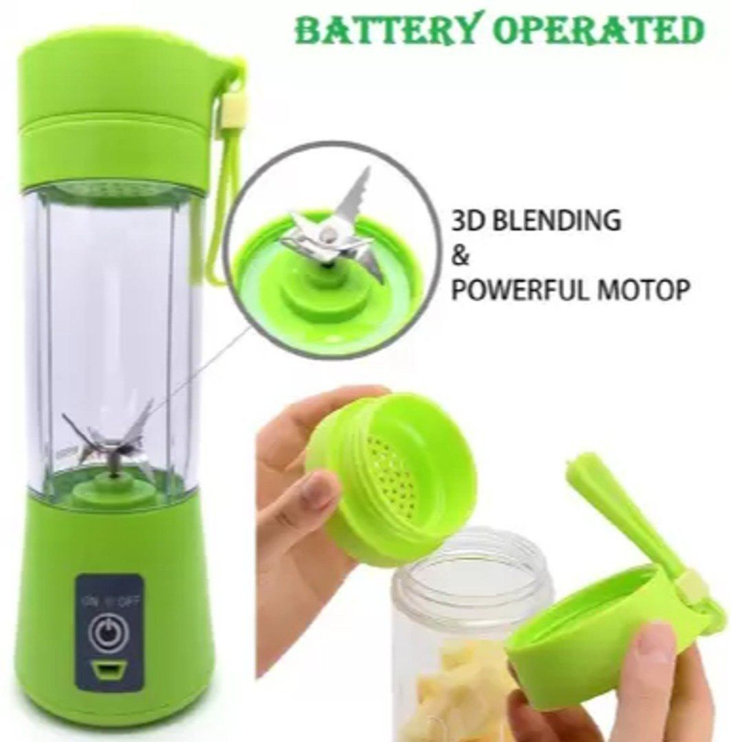 Image of Modexa Global Pro Fruit Juicer 200 W Juicer Mixer Grinder (PORTABLE SMART JUICER SERIES 4 H99 | 1 Jar | Multicolor)