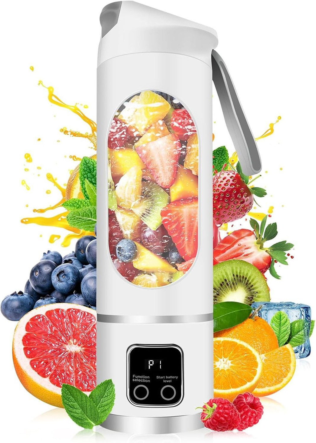 Image of BlendLife JOSH Portable Blender, 380ml, 1200mAh, Made in Bharat, ISI Certified 100 W Juicer Mixer Grinder (JOSH | 1 Jar | Multicolor)