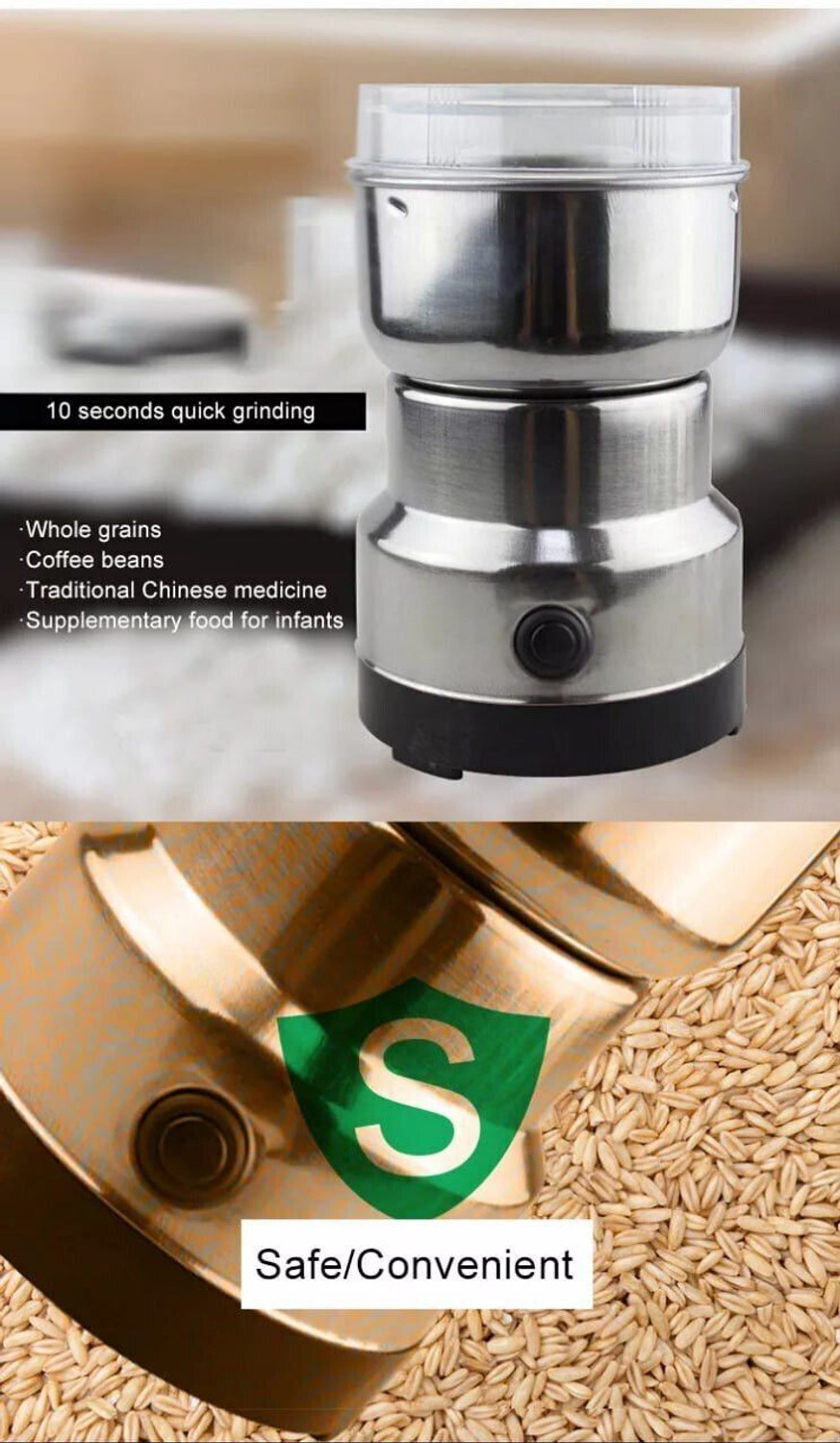 Image of Manasa design Electric Household Grinder Juicer Mixer Grinder 200 W Juicer Mixer Grinder (japan 200 W,22000 RPM Mini Stainless Steel Spice Nuts Grainder Kitchen | 1 Jar | Multicolor)
