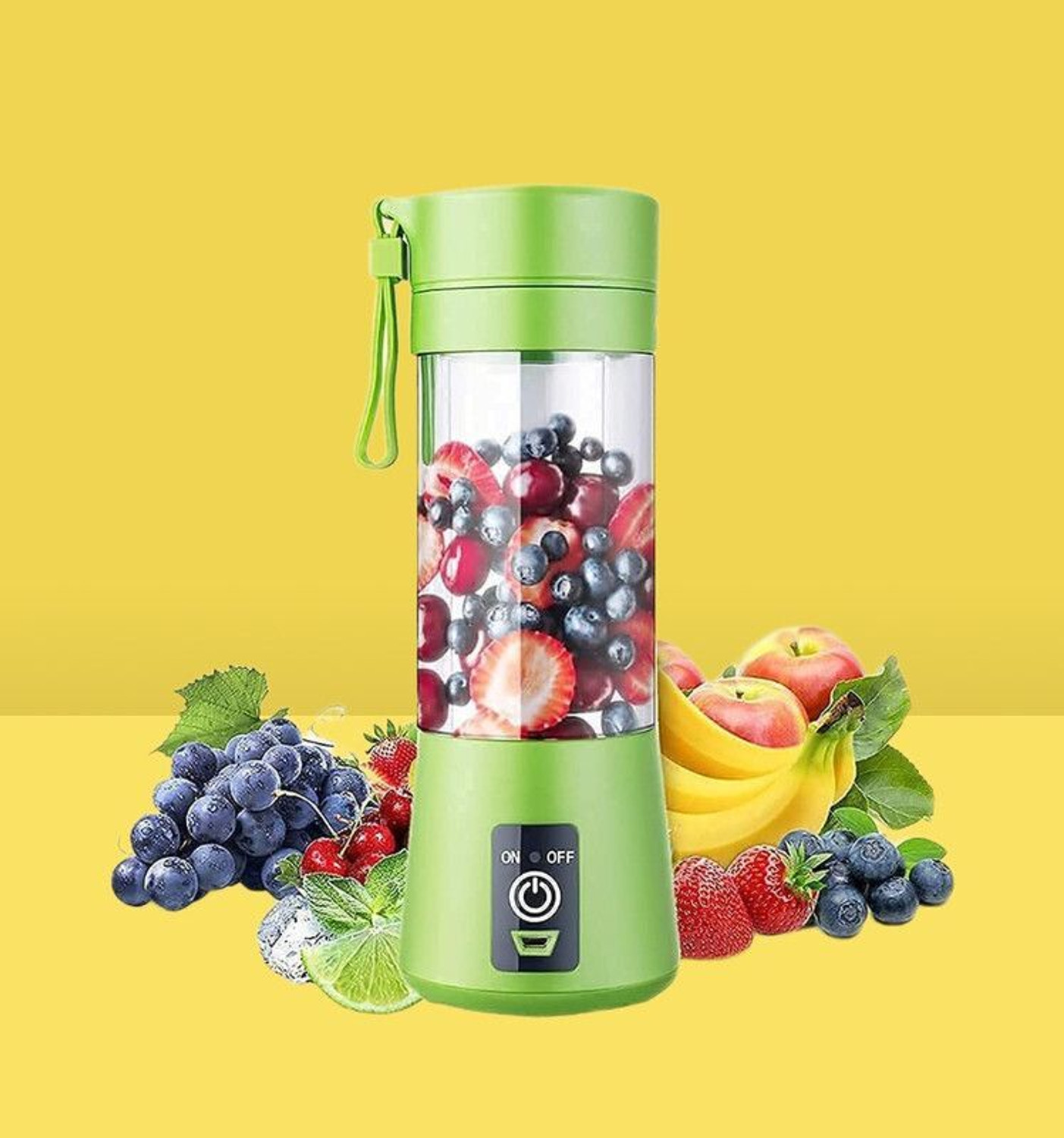 Image of JayGopalTrendz PRO 450 W Juicer Mixer Grinder (Juicer 59Rechargeable 6-Blade Portable Juicer Bottle Blender | 1 Jar | Multicolor)