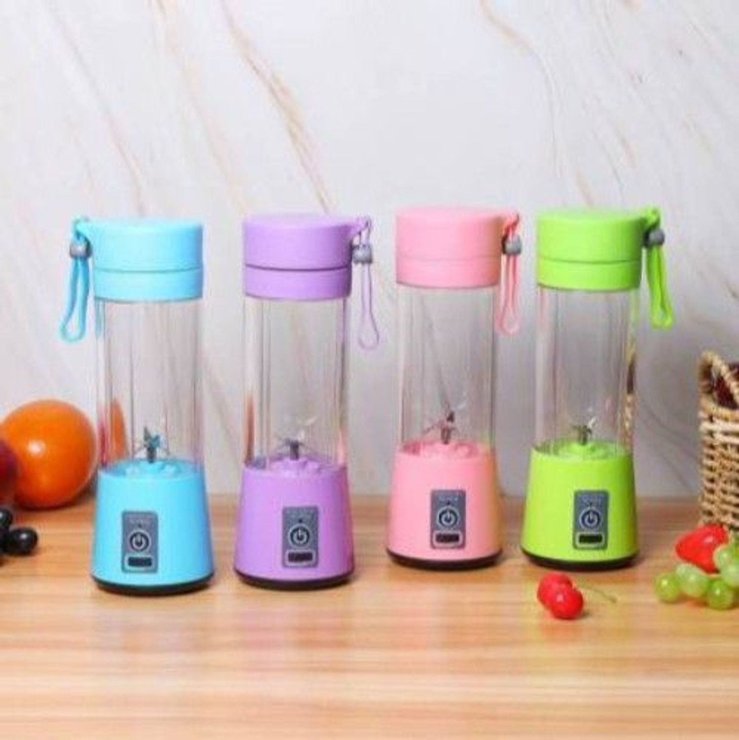 Image of Modexa Global Pro Fruit Juicer 200 W Juicer Mixer Grinder (Advance 6 Blade Portable Electric USB Juice Maker Blender Grinder Mixer U73 | 1 Jar | Multicolor)