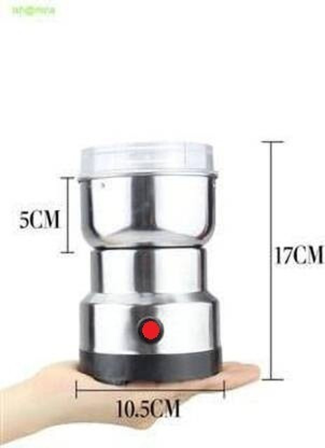 Image of Manasa japan 300 W Mixer Grinder Juicer Mixer Grinder 300 W Mixer Grinder (japan Mini Stainless Steel Coffee Spice Nuts Grains Bean Grinder Mixer | 1 Jar | Silver)