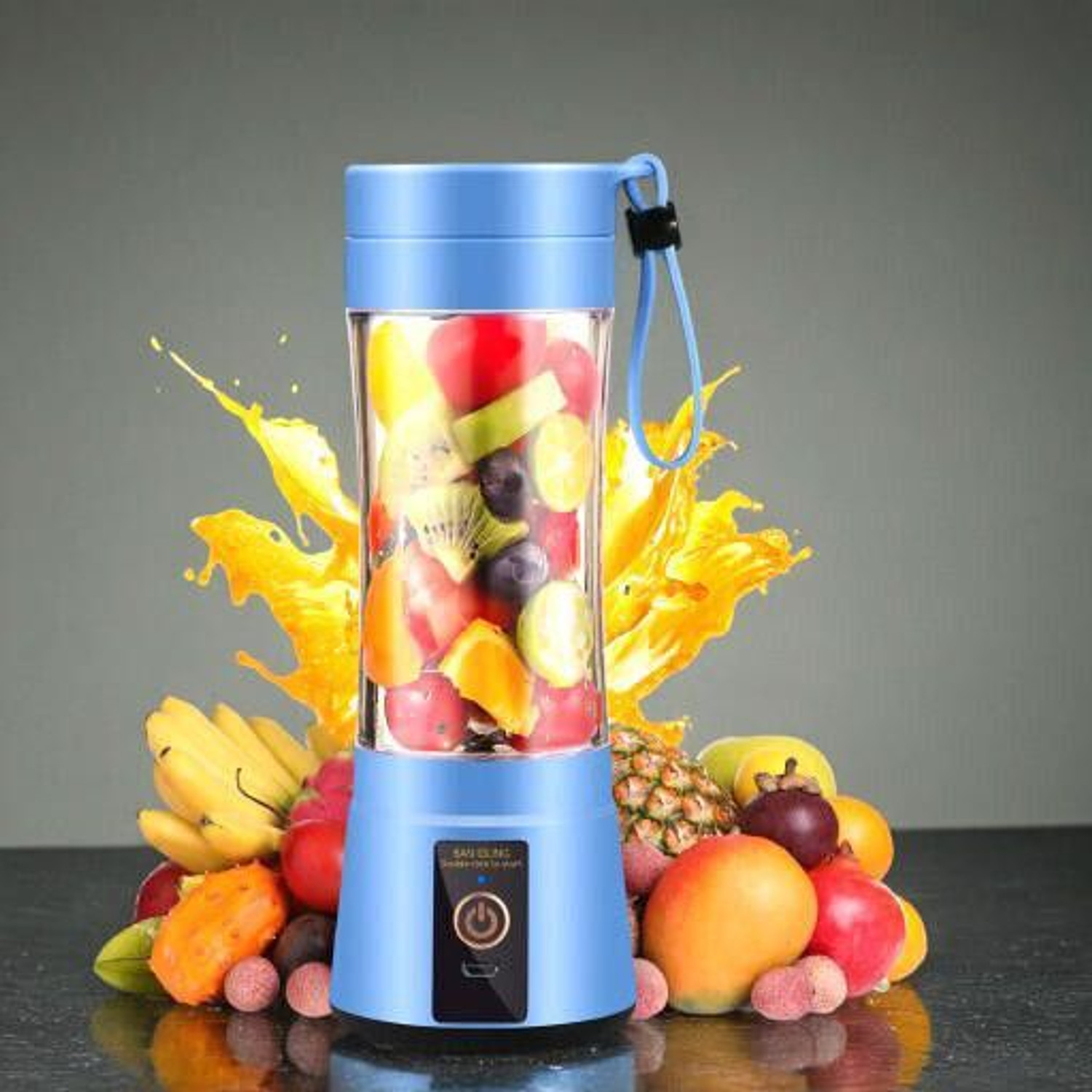 Image of JayGopalTrendz Electric Rechargeable Fruit Juicer Maker Portable USB Mini Juicer ShakerTY202 350 W Juicer Mixer Grinder (Electric Rechargeable Fruit Juicer Maker Portable USB Mini Juicer ShakerTY202 | 1 Jar | Multicolor)
