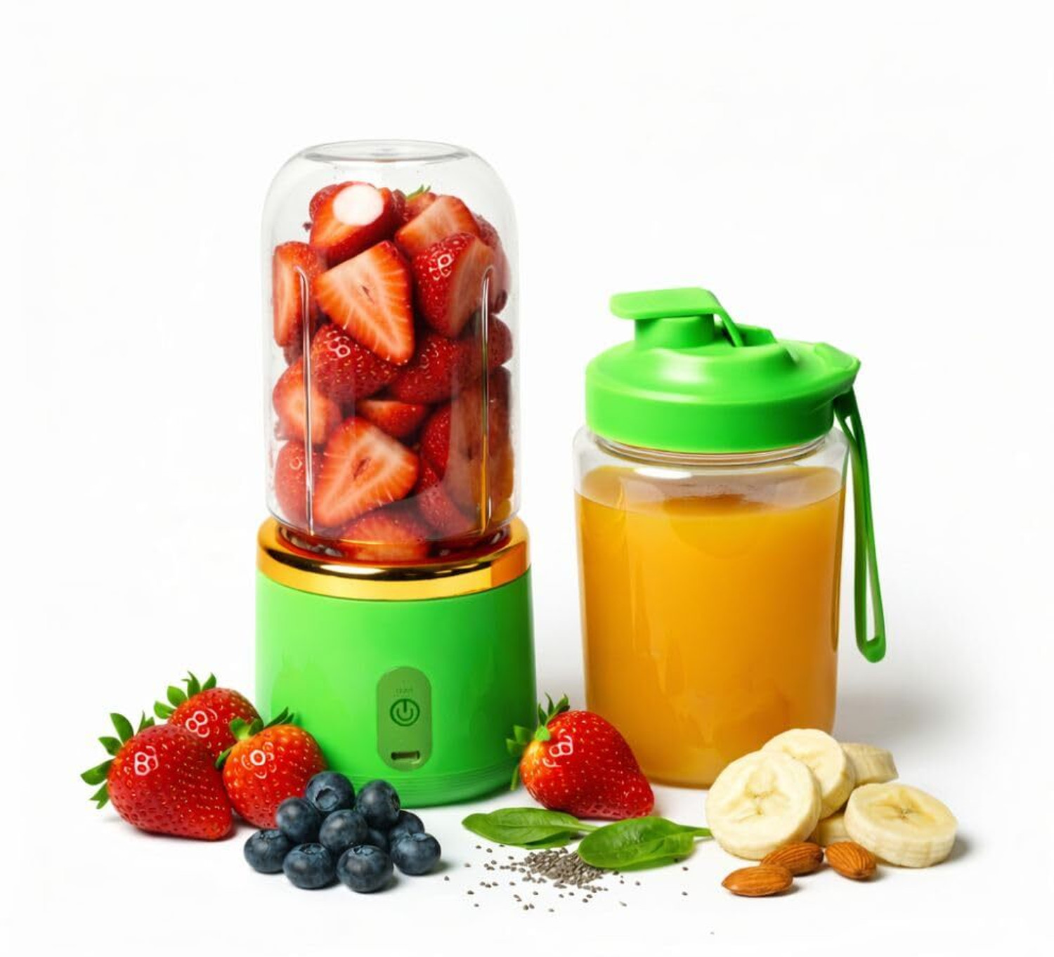 Image of TrendingMinds SmartBlend USB Portable 40 W Mixer Blender (TM-USBMIX-01 | 1 Jar | Multicolor)