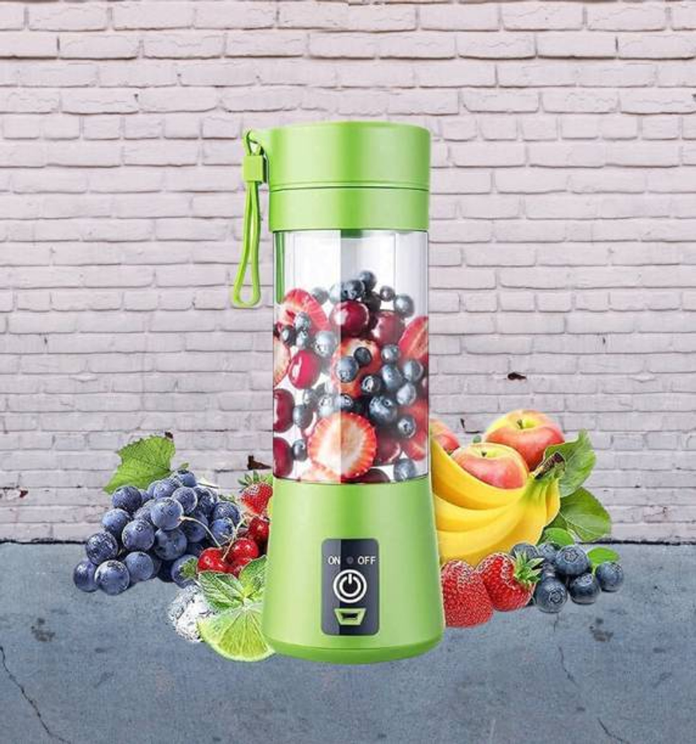 Image of APNA STORE Electric Fruit Juicer Maker USB Rechargeable Mini Juicer Mixer GrinderLS345 350 W Juicer Mixer Grinder (Electric Fruit Juicer Maker USB Rechargeable Mini Juicer Mixer GrinderLS345 | 1 Jar | Multicolor)