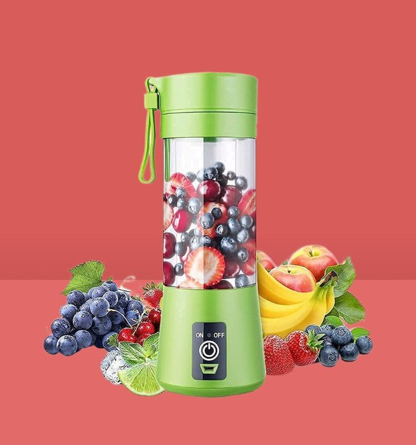 Image of JayGopalTrendz Electric Rechargeable Fruit Juicer Maker Portable USB Mini Juicer ShakerTY202 350 W Juicer Mixer Grinder (Electric Rechargeable Fruit Juicer Maker Portable USB Mini Juicer ShakerTY202 | 1 Jar | Multicolor)
