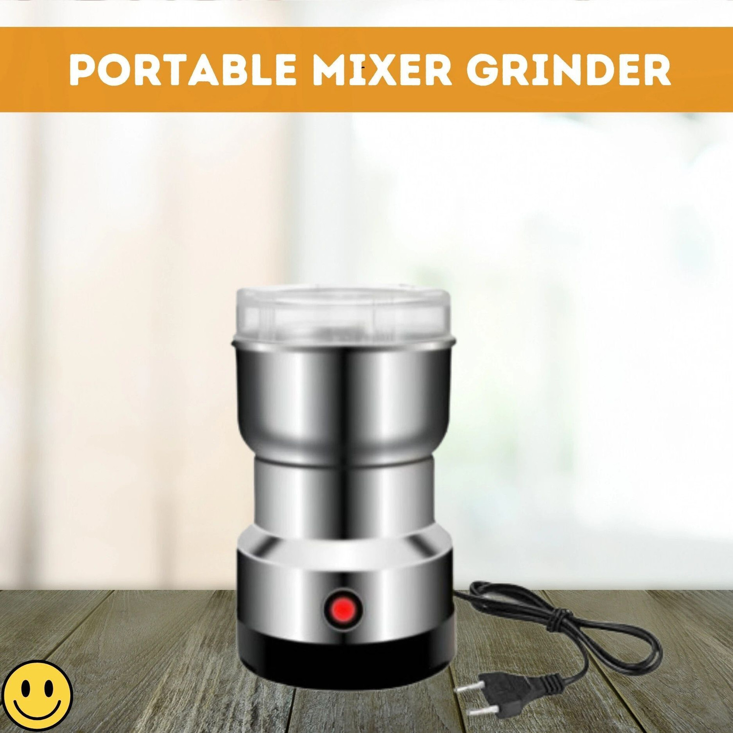 Image of Manasa Kitchen design Electric Household Grinder 200 W Juicer Mixer Grinder (By Nima japan 150 W,26000 RPM Mini Stainless Steel Spice Nuts Grainder | 1 Jar | Silver731)
