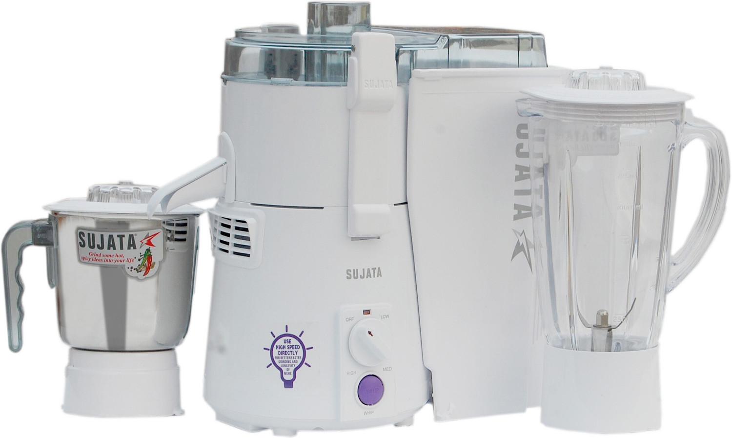 Image of Sanway JMG 900 W Juicer Mixer Grinder (TURBO JET + 900 W | 2 Jars | White)