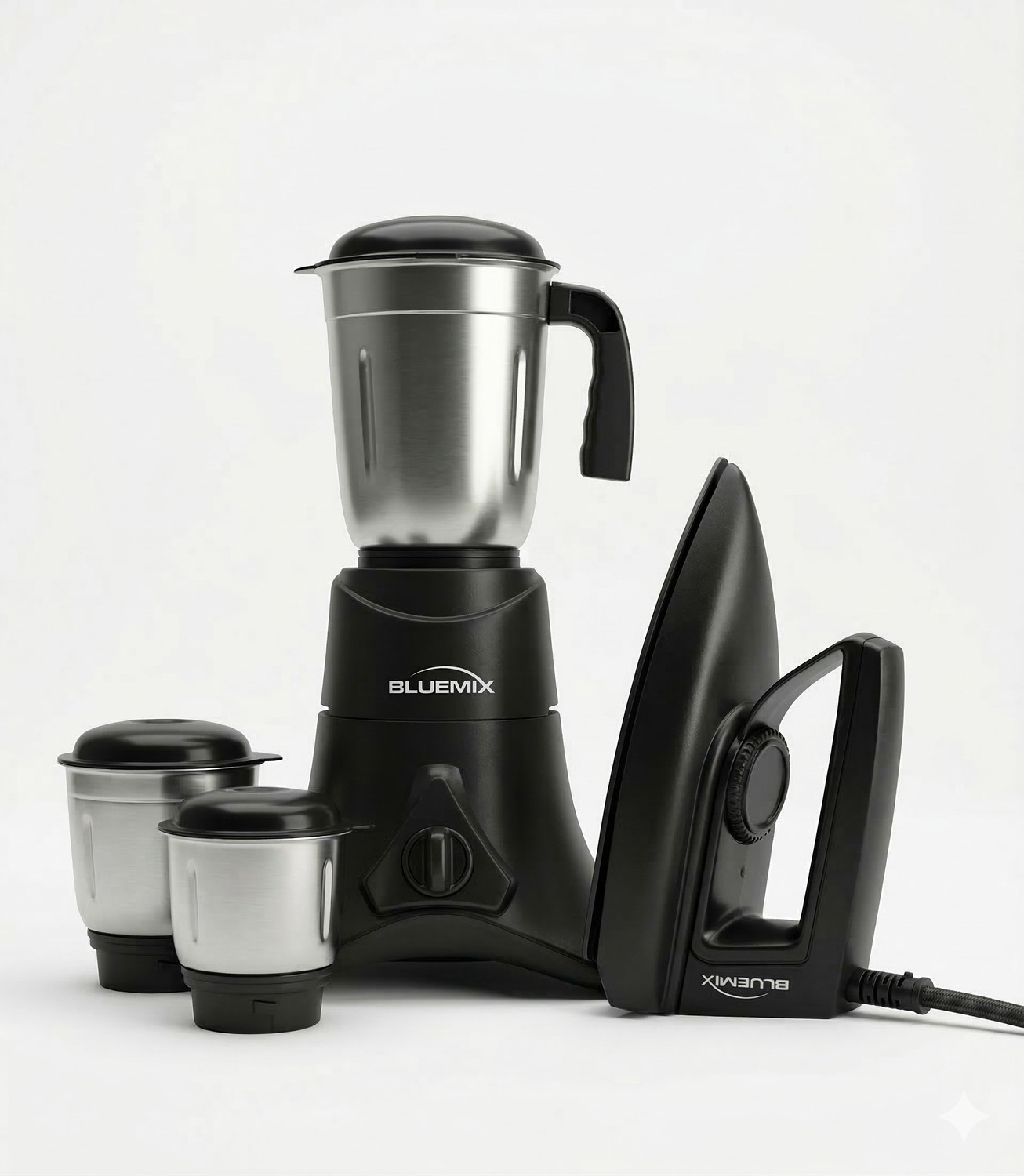 Image of Manasa Mixer Grinder 200 W Mixer Grinder (Multifunction Mixer Grinder Machine, Smash Machine, Coffee Bean Grinder | 1 Jar | Silver, Black)