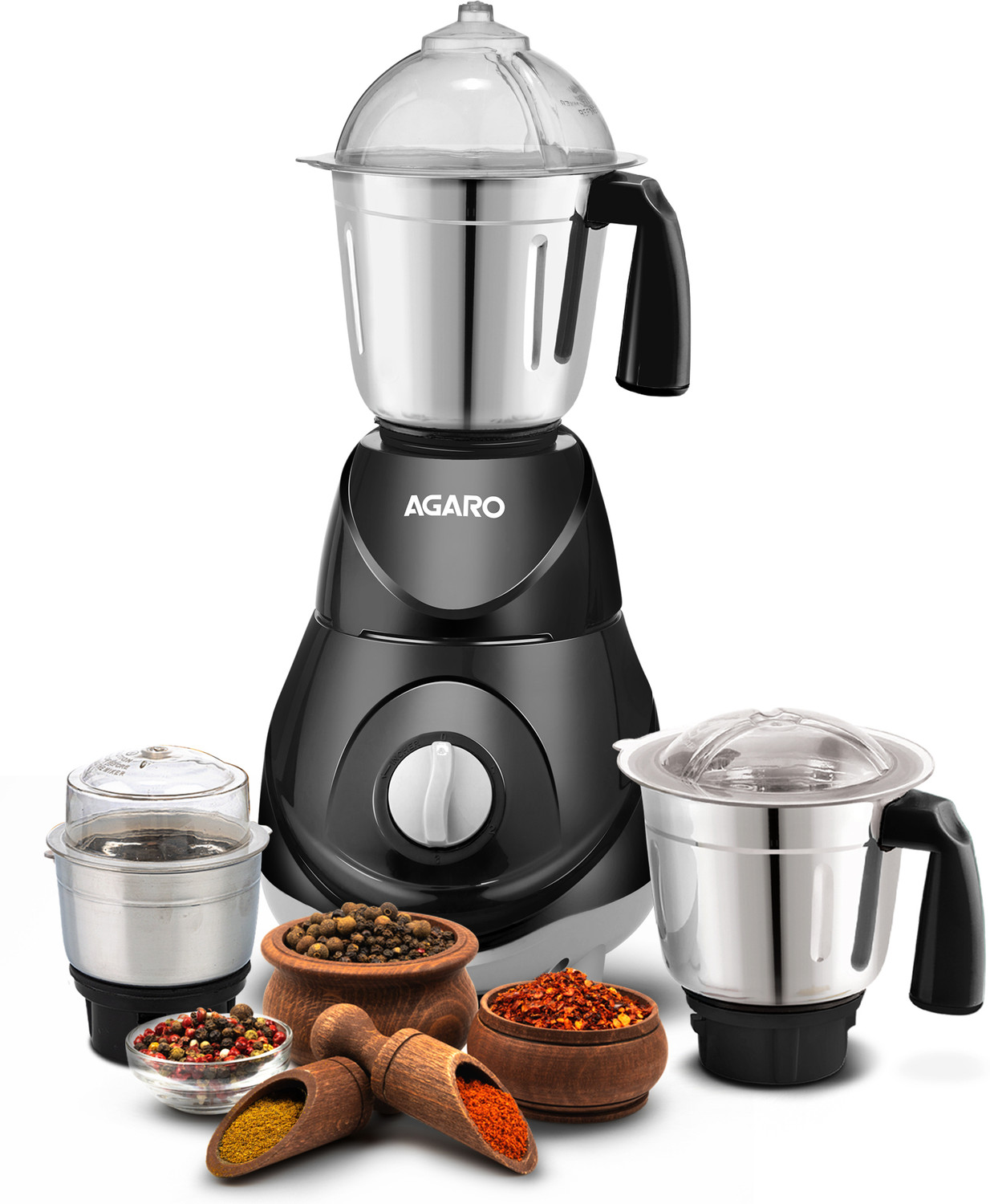 Image of AGARO Galaxy Portable Blender for Smoothie & Milk Shakes, 450ml, Type C Rechargeable 150 W Juicer (Mini Hand Blender | 1 Jar | Grey)