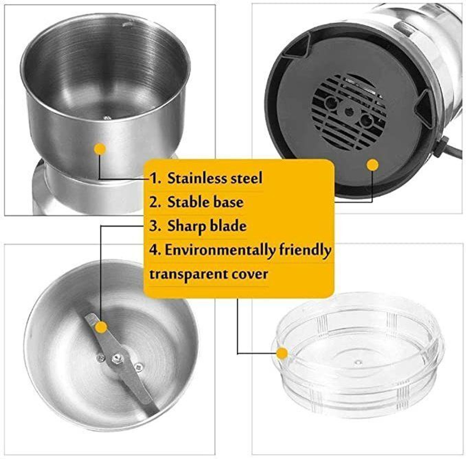 Image of Manasa Mixer Grinder 200 W Mixer Grinder (Multifunction Mixer Grinder Machine, Smash Machine, Coffee Bean Grinder | 1 Jar | Silver, Black)