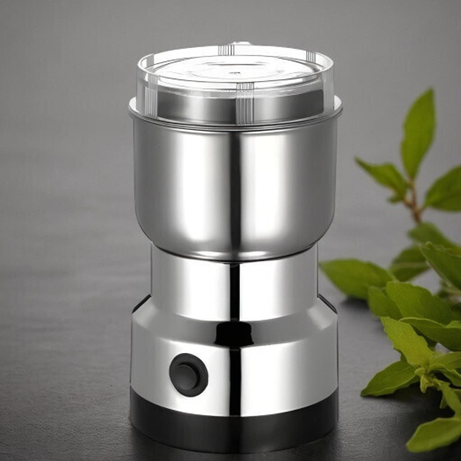 Image of BazaarNest Mini Mixer Grinder 800 W Juicer Mixer Grinder (Electric Coffee Grinder with Removable Stainless Steel Cup & Blades | 1 Jar | Silver)