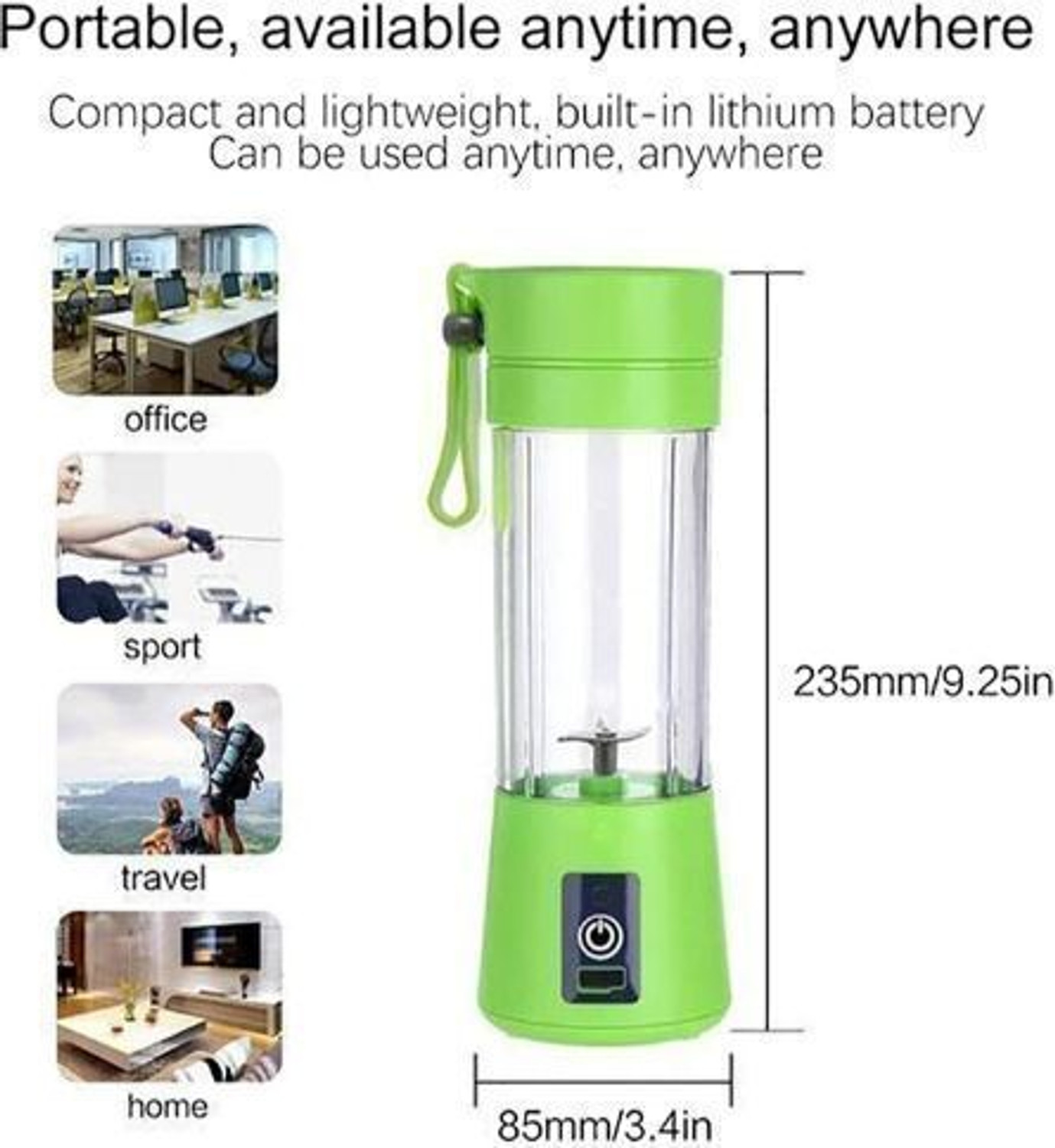Image of APNA STORE Pro Fruit Juicer 200 W Juicer Mixer Grinder (AE 934A ELECTRIC JUICER MIXER GRINDER RECHARGEABLE USB BOTTLE BLENDER SHAKER | 1 Jar | Multicolor)