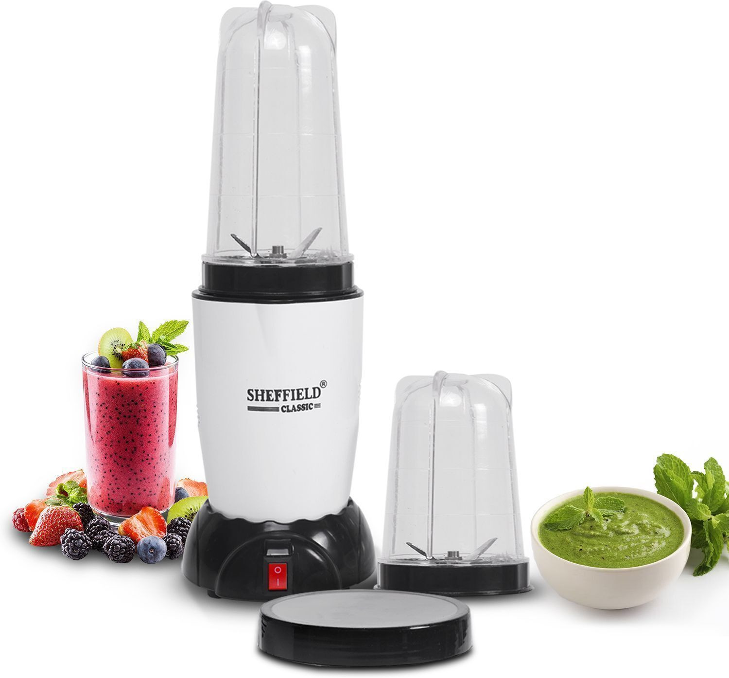 Image of Sanway JMG 900 W Juicer Mixer Grinder (TURBO JET + 900 W | 2 Jars | White)
