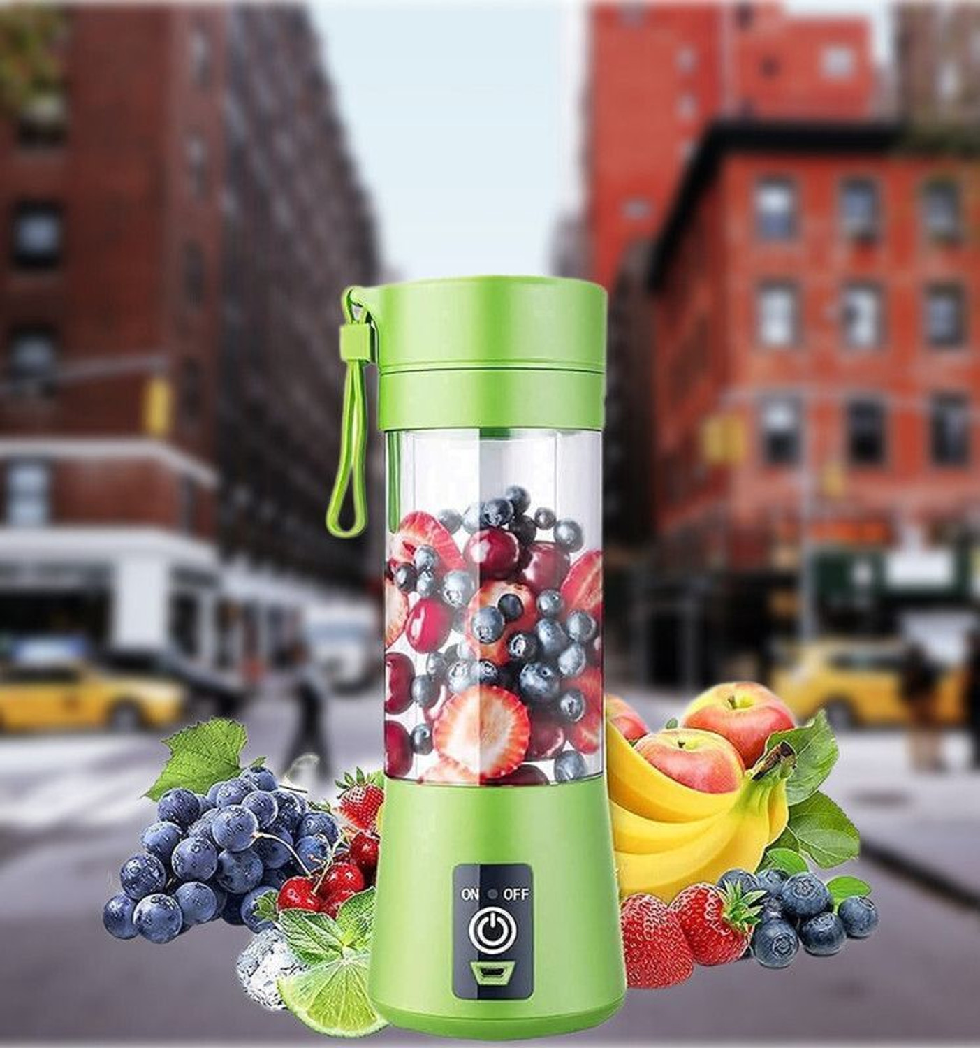 Image of JayGopalTrendz PRO 450 W Juicer Mixer Grinder (Juicer 59Rechargeable 6-Blade Portable Juicer Bottle Blender | 1 Jar | Multicolor)