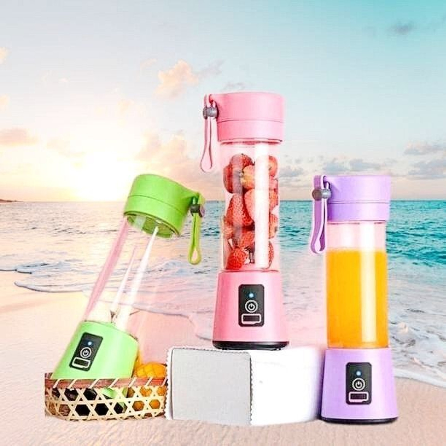 Image of JayGopalTrendz Electric Rechargeable Fruit Juicer Maker Portable USB Mini Juicer ShakerTY468 350 W Juicer Mixer Grinder (Electric Rechargeable Fruit Juicer Maker Portable USB Mini Juicer ShakerTY468 | 1 Jar | Multicolor)