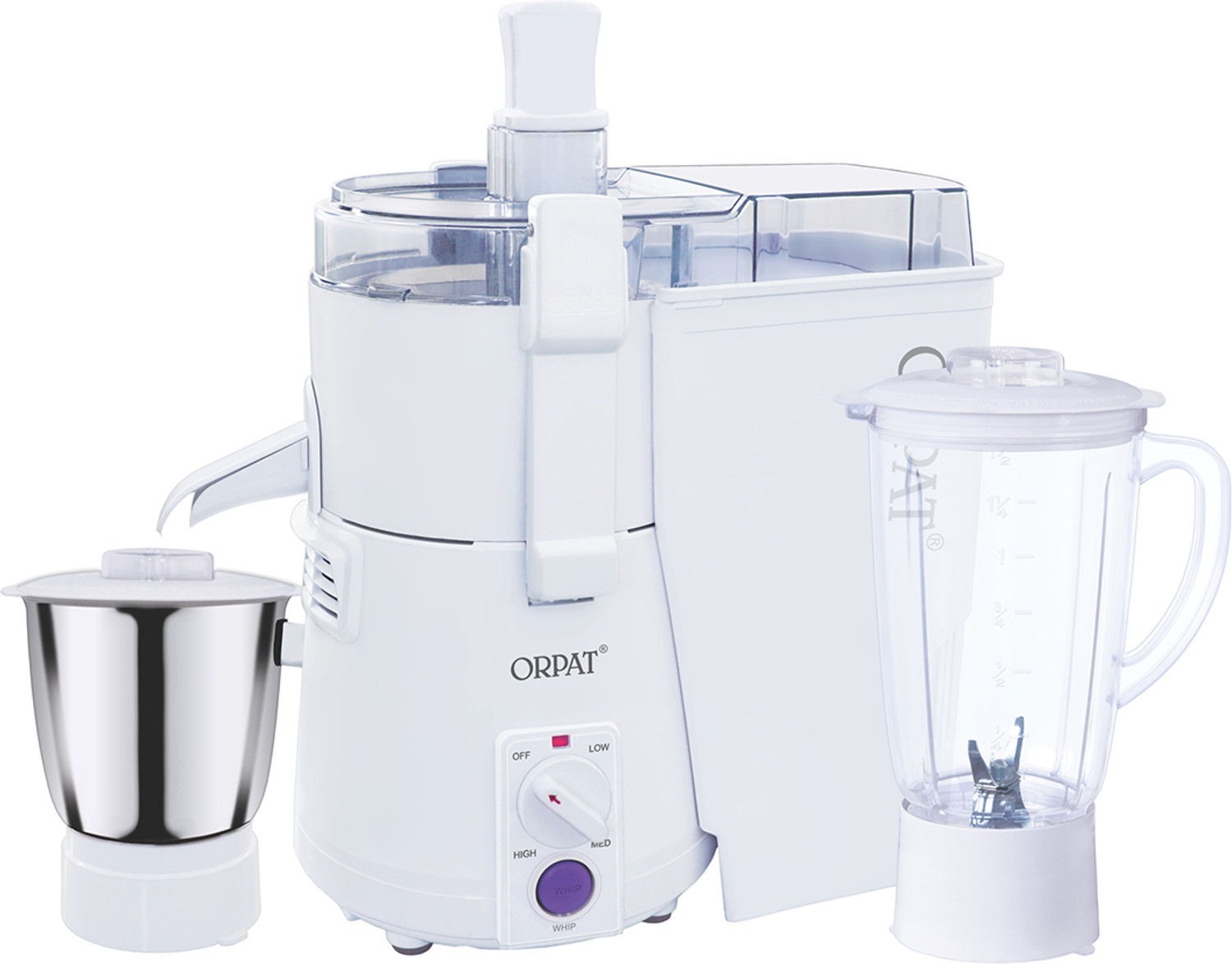 Image of Sanway JMG 900 W Juicer Mixer Grinder (TURBO JET + 900 W | 2 Jars | White)