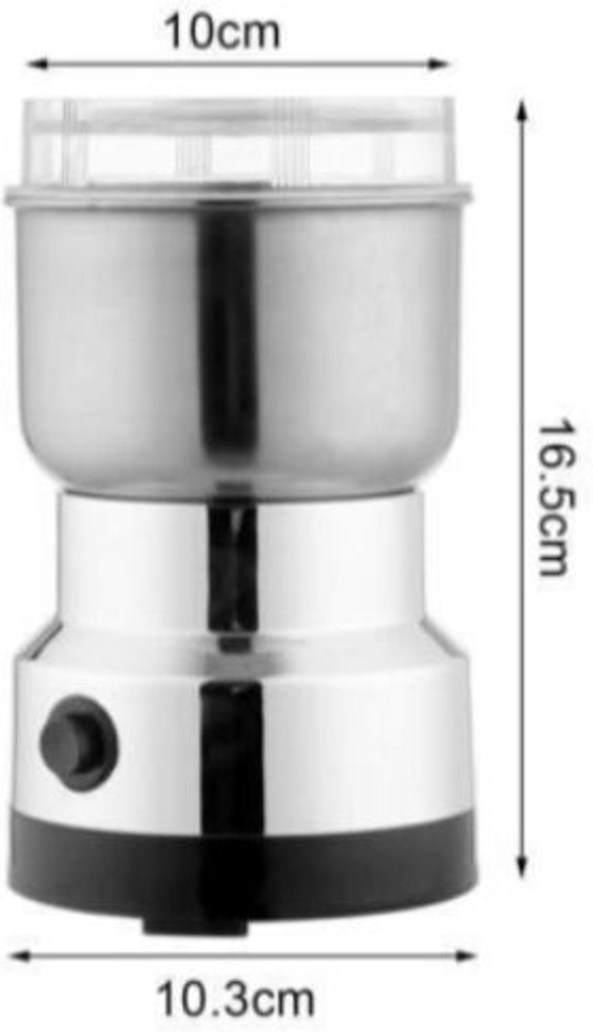 Image of JayGopalTrendz Grinder 350 W Mixer Grinder (Electric Grinder With Coffee & Nuts Grains Bean Grinder Juicer Mixer GrinderH202 | 1 Jar | Silver)