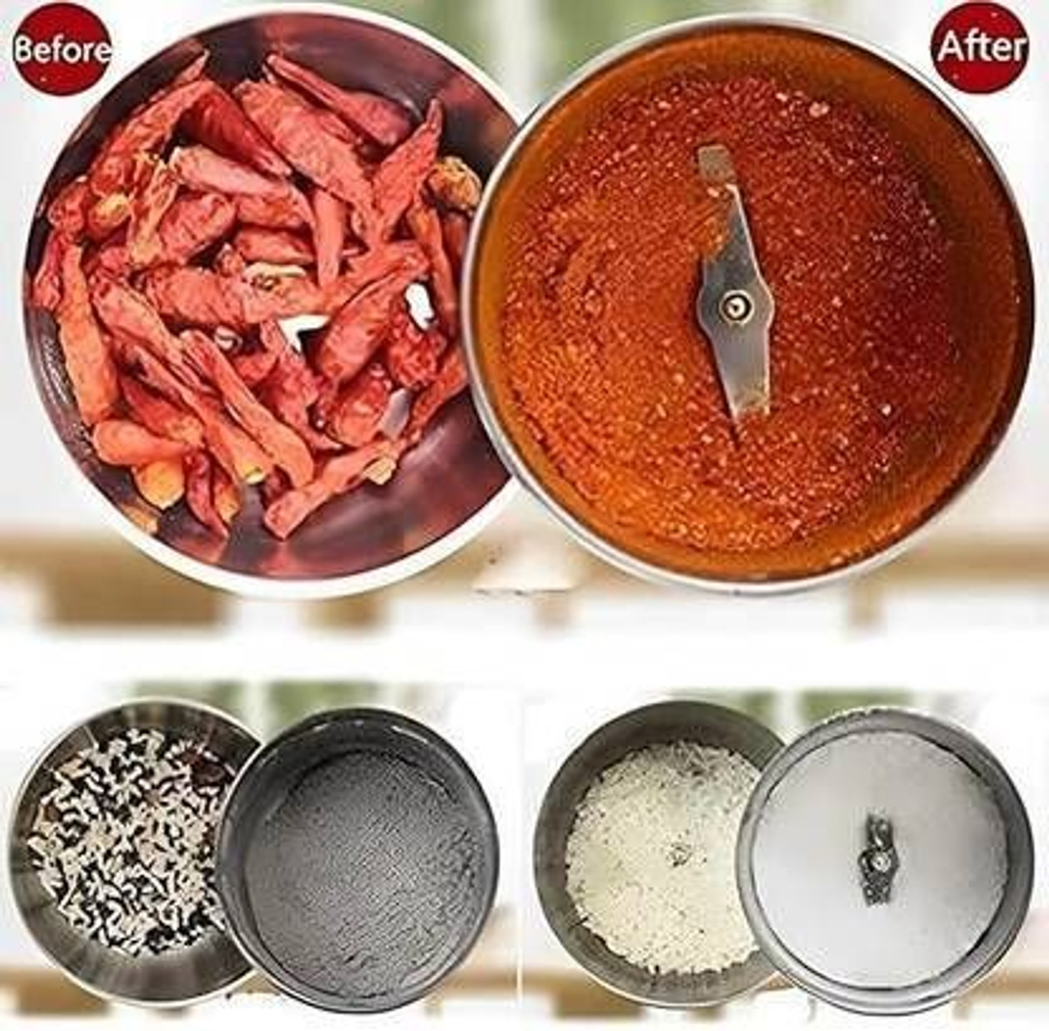 Image of Manasa Mini Mixer Grinder 150 W Mixer Grinder (Mini Mixer Grinder | 1 Jar | Silver)