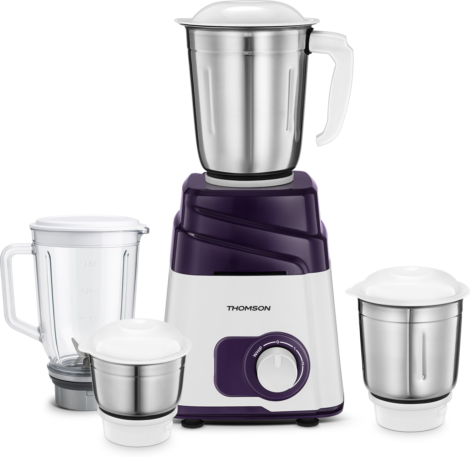 Image of Thomson FreshMix 700 W Mixer Grinder (FreshMix | 4 Jars | White)
