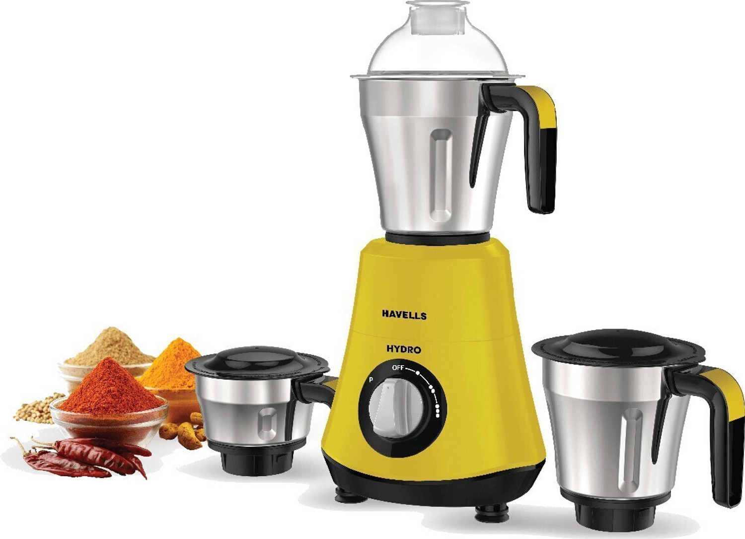 Image of DAKSHWAY Mini Mixer Grinder 600 W Juicer Mixer Grinder (Mixer& Grinder Mini Mixer and Grinder Stainless Steel Spice Grinder Japan Smart | 1 Jar | Silver)