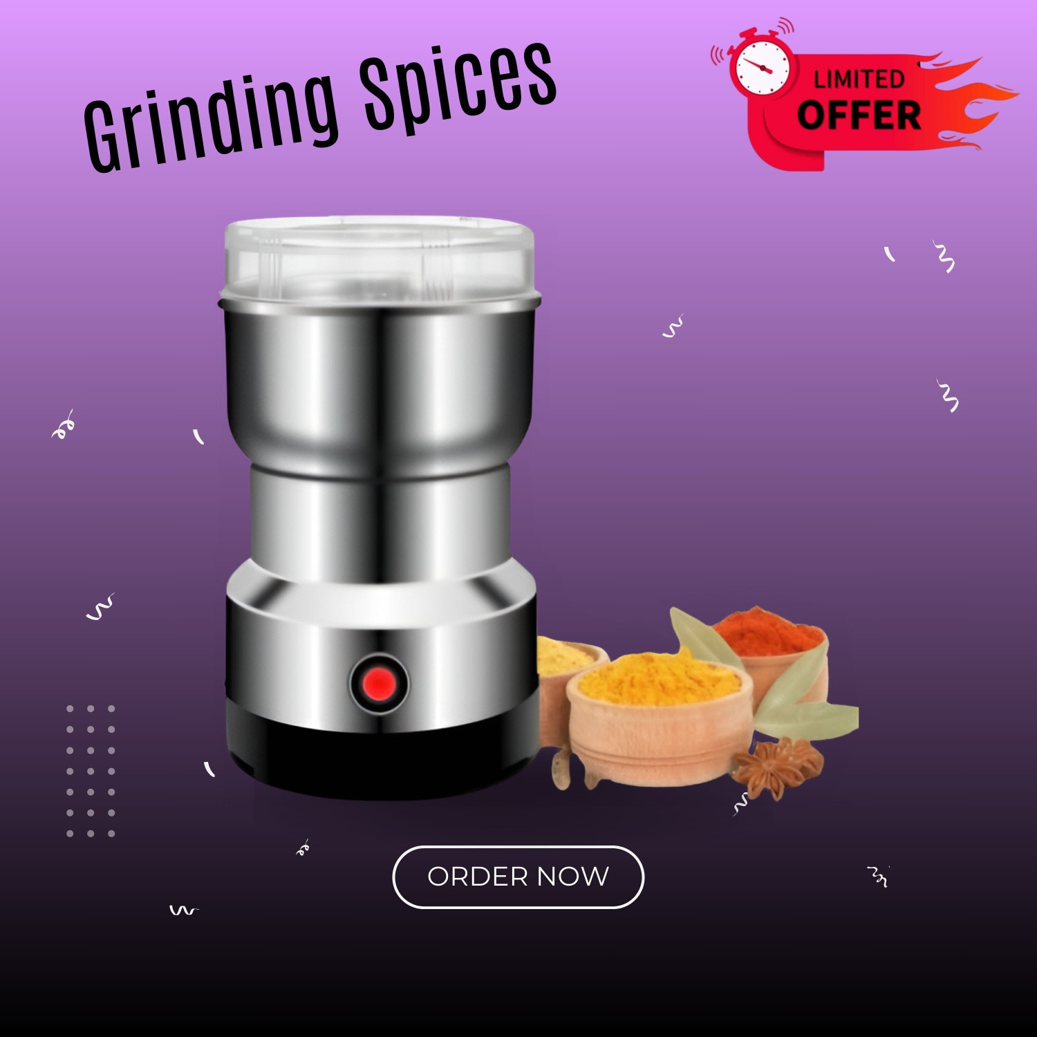 Image of JayGopalTrendz Grinder 350 W Mixer Grinder (Electric Grinder With Coffee & Nuts Grains Bean Grinder Juicer Mixer GrinderJ235 | 1 Jar | Silver)