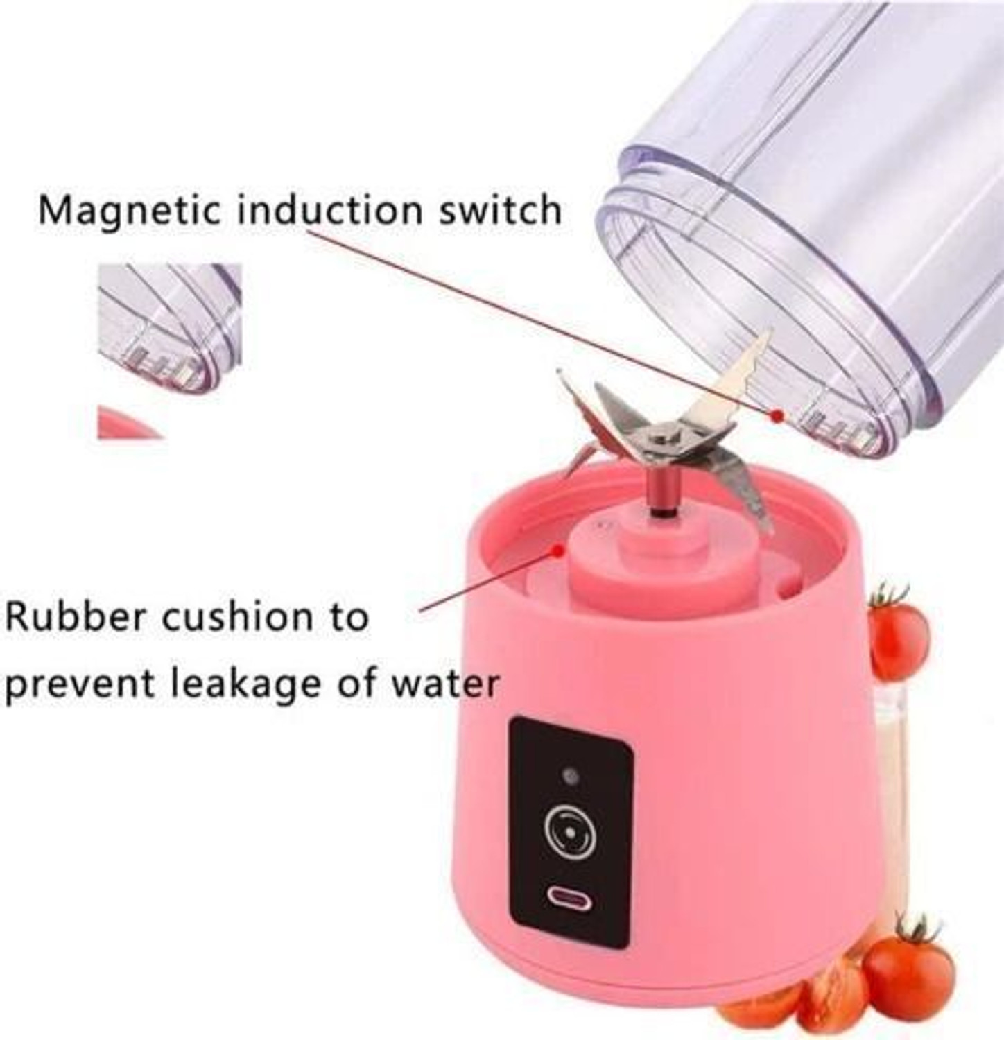 Image of SS brother Pro Fruit Juicer 200 W Juicer Mixer Grinder (AE 932A ELECTRIC JUICER MIXER GRINDER RECHARGEABLE USB BOTTLE BLENDER SHAKER | 1 Jar | Multicolor)