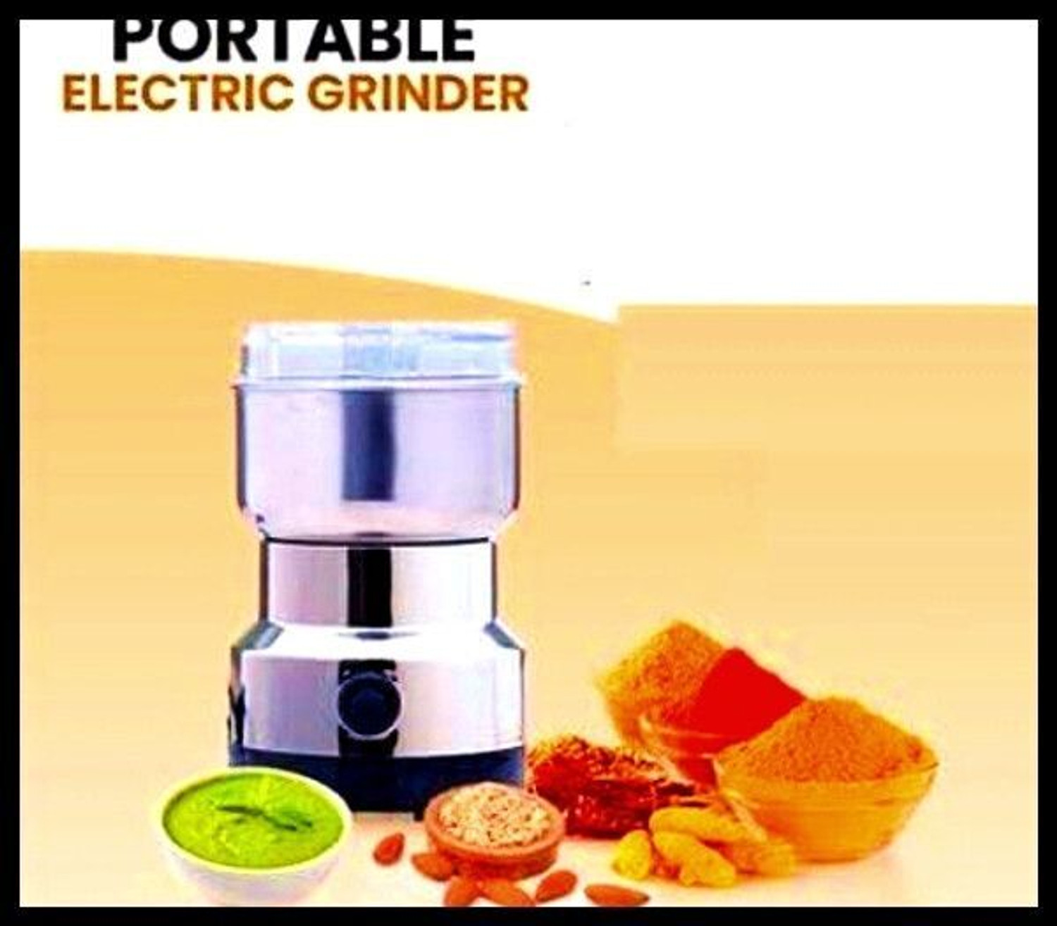 Image of JayGopalTrendz Pro 450 W Juicer Mixer Grinder (Portable Grinder, USB Rechargeable Mini Grinder, Electric Grinder for mix 78 | 1 Jar | Silver)