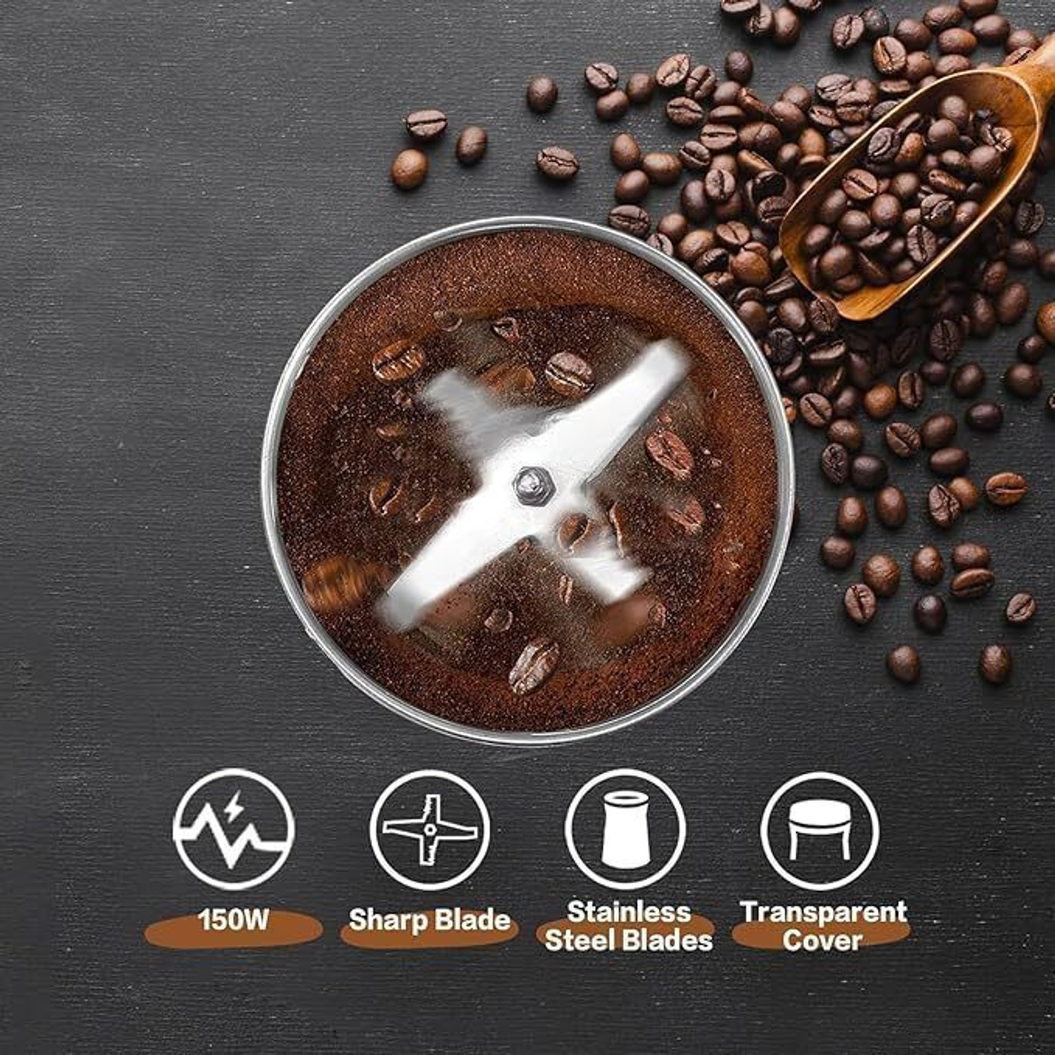 Image of Elvara creations Mini Mixer Grinder 550 W Juicer Mixer Grinder (Mixer Grinder Smash Machine Stainless Steel Multifunctional Electric Grinder | 1 Jar | Silver)