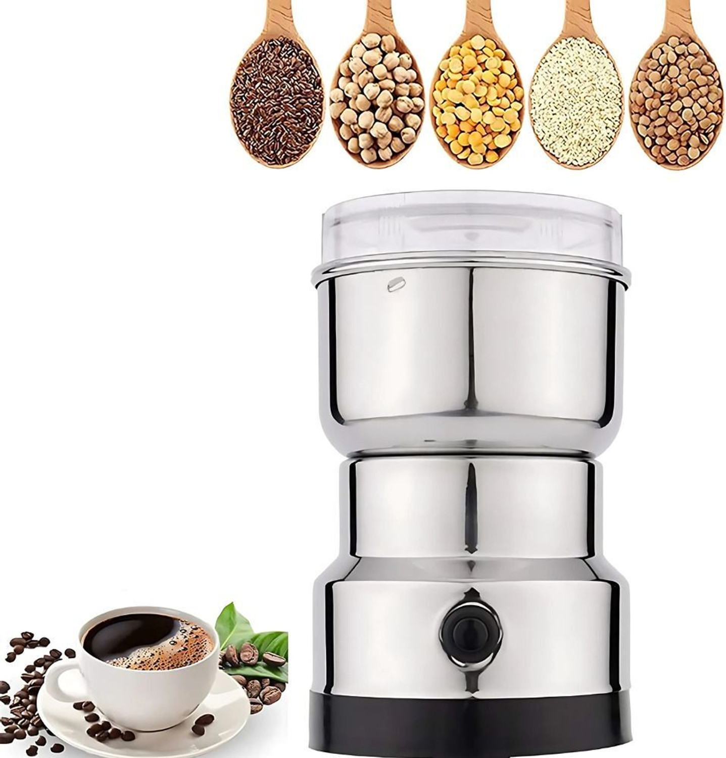 Image of Saumyaraj Metal 2-Jar Grinder | 650W Motor | High-Power Mixing & Grinding 650 W Juicer Mixer Grinder (Metal 2-Jar Grinder | 650W Motor | High-Power Mixing & Grinding | 2 Jars | Black)